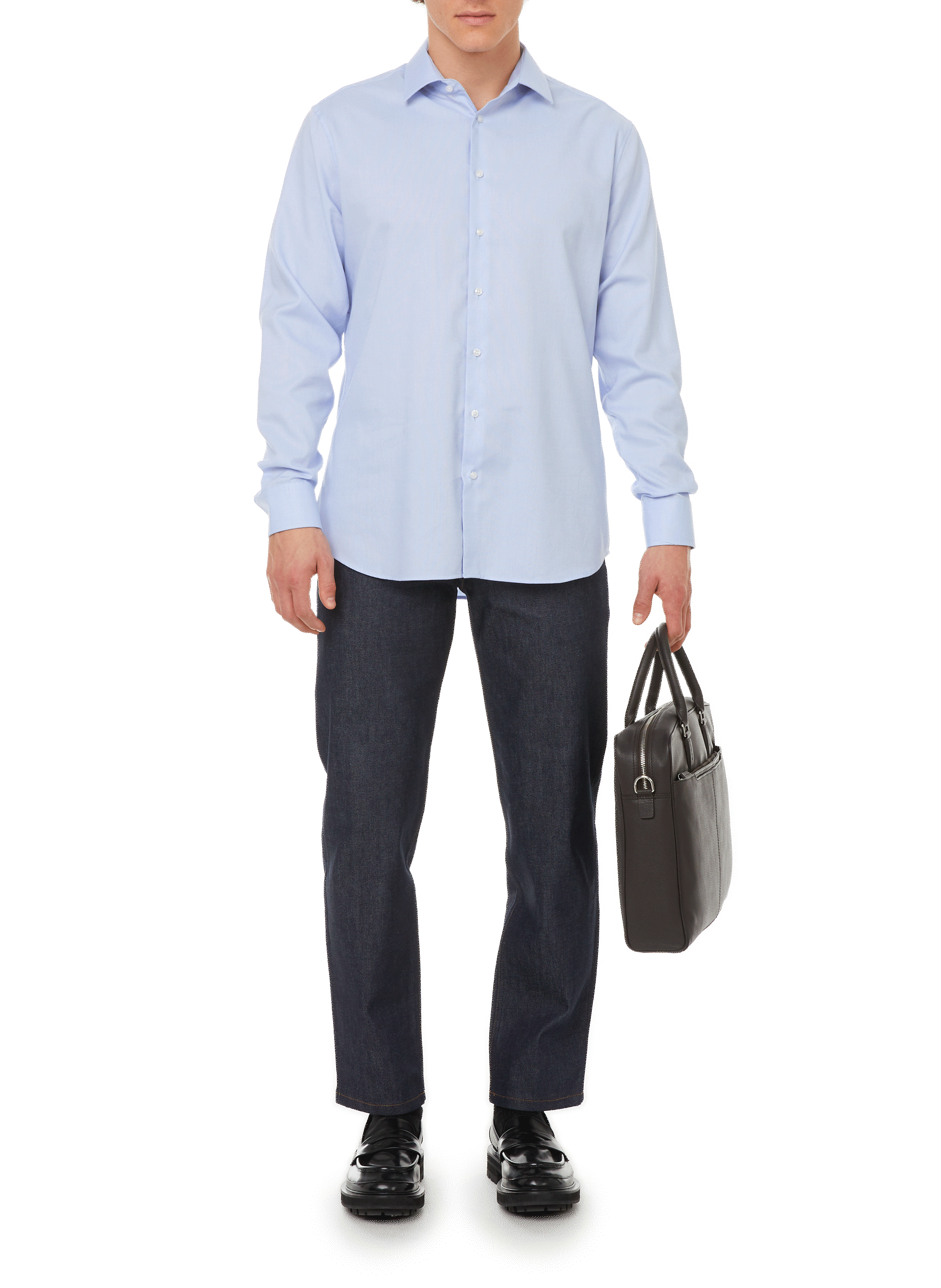 Kent-collar shirt SEIDENSTICKER Blue