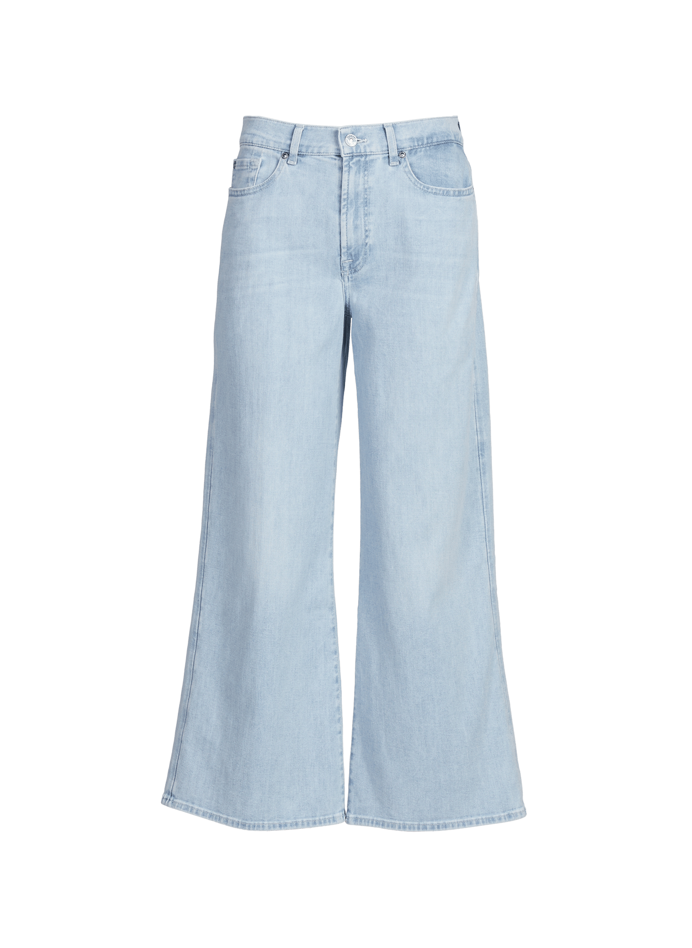 Wide-leg Lotta Ankle jeans in blended cotton 7 FOR ALL MANKIND Blue