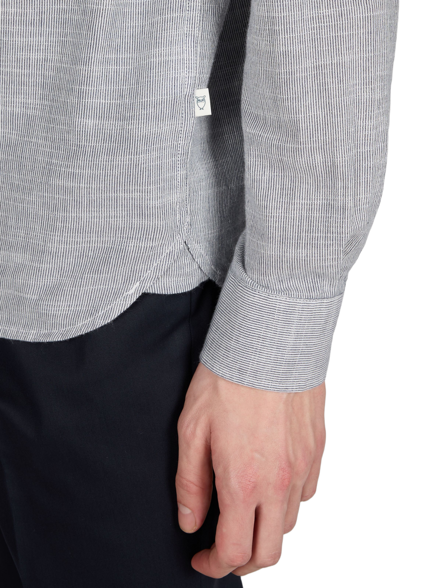 Linen shirt KNOWLEDGE COTTON Blue