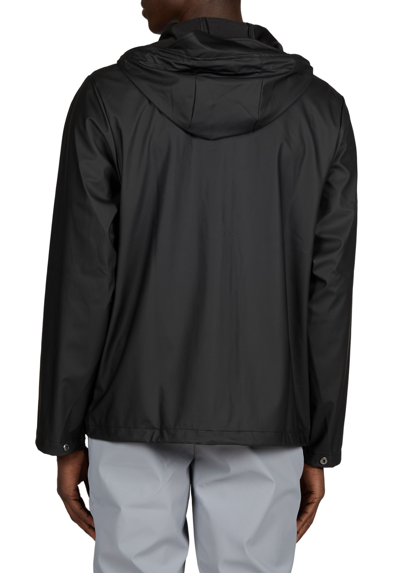 Waterproof Pocket Jacket W3 with hood RAINS Black