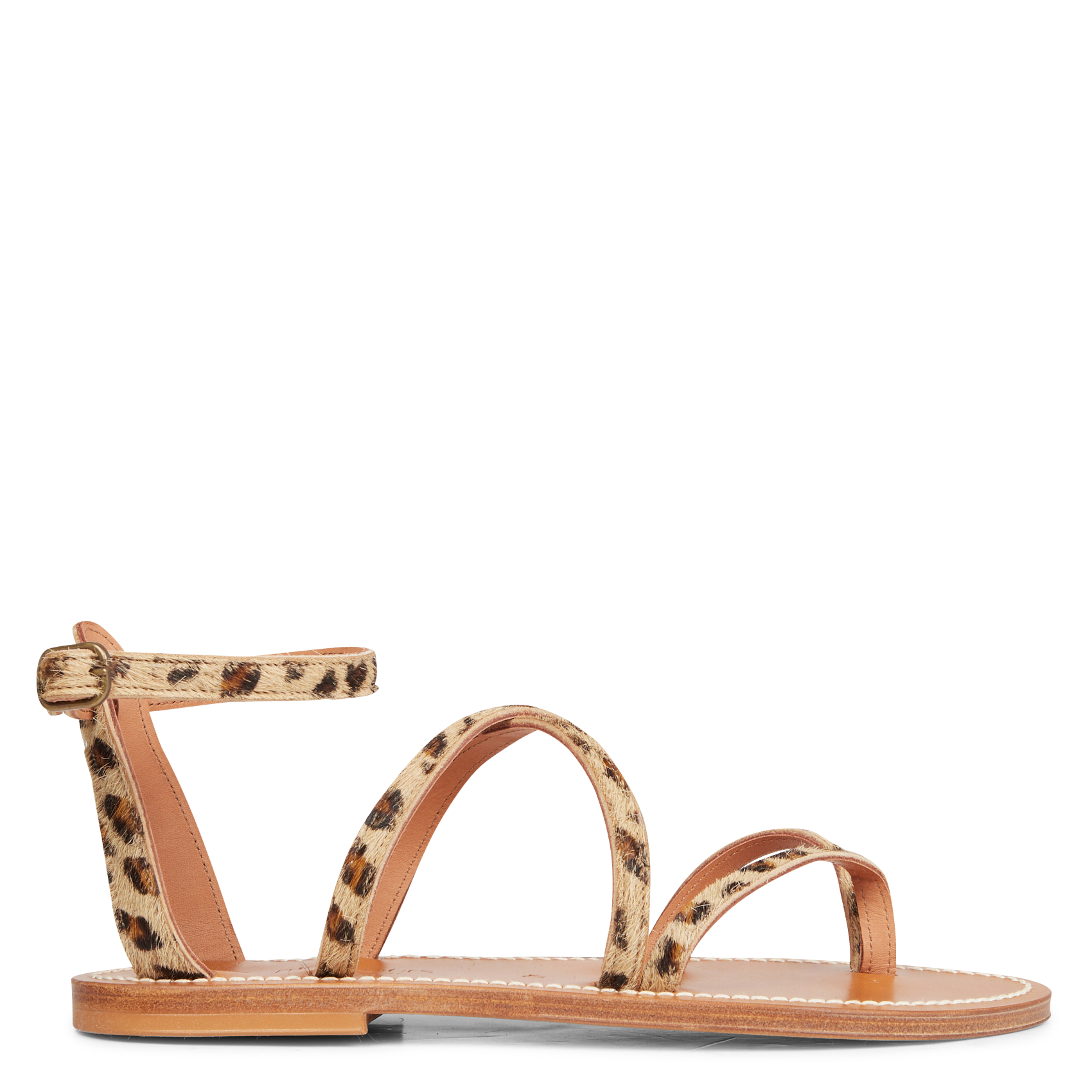 Sandalias Epicure de cuero Epicure Horsy leopard npf