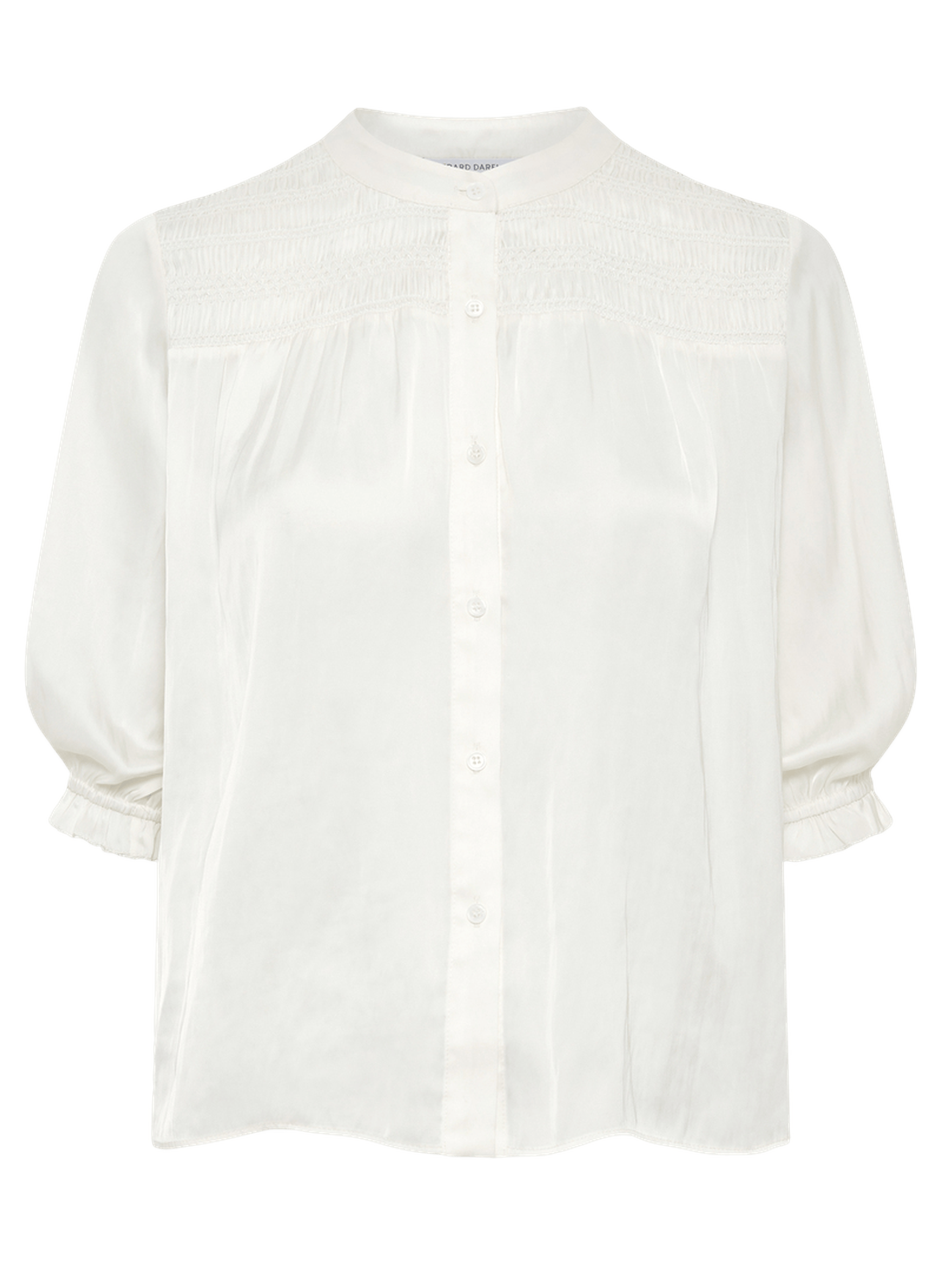 Chemise en satin à smocks - catrine GERARD DAREL Beige