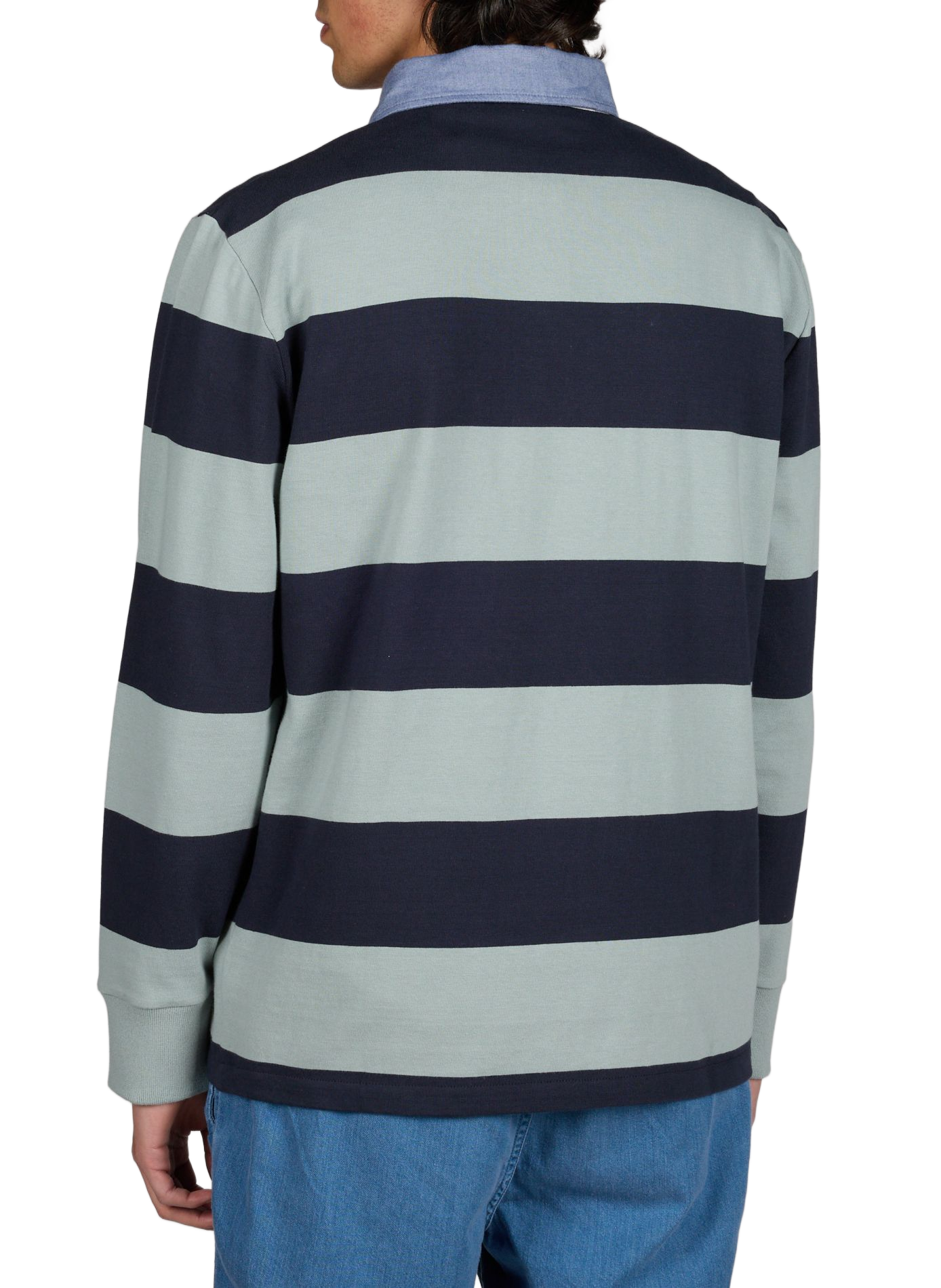 Long-sleeved cotton polo shirt GANT Green