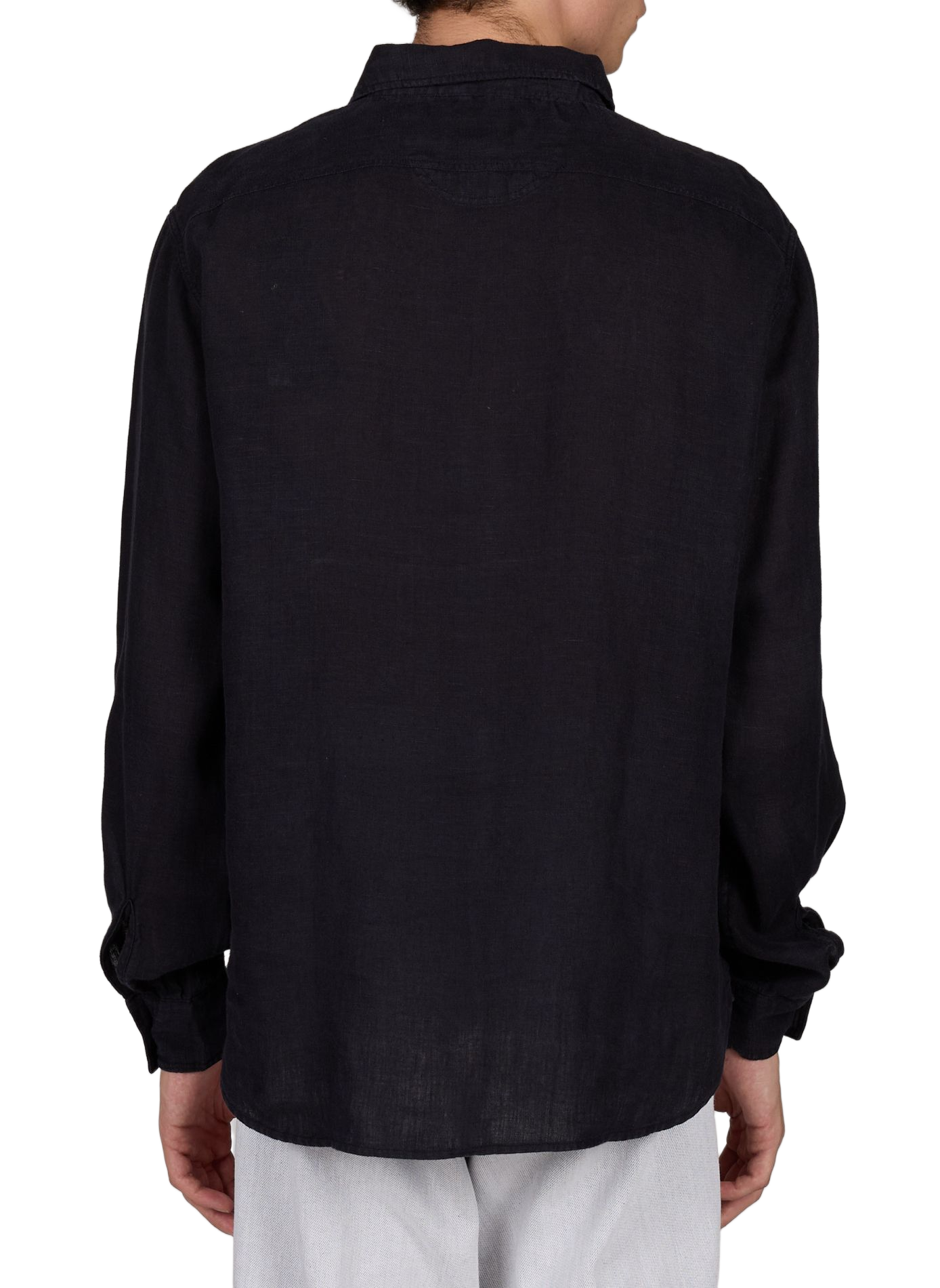 Straight linen shirt with pockets REPLAY Blue