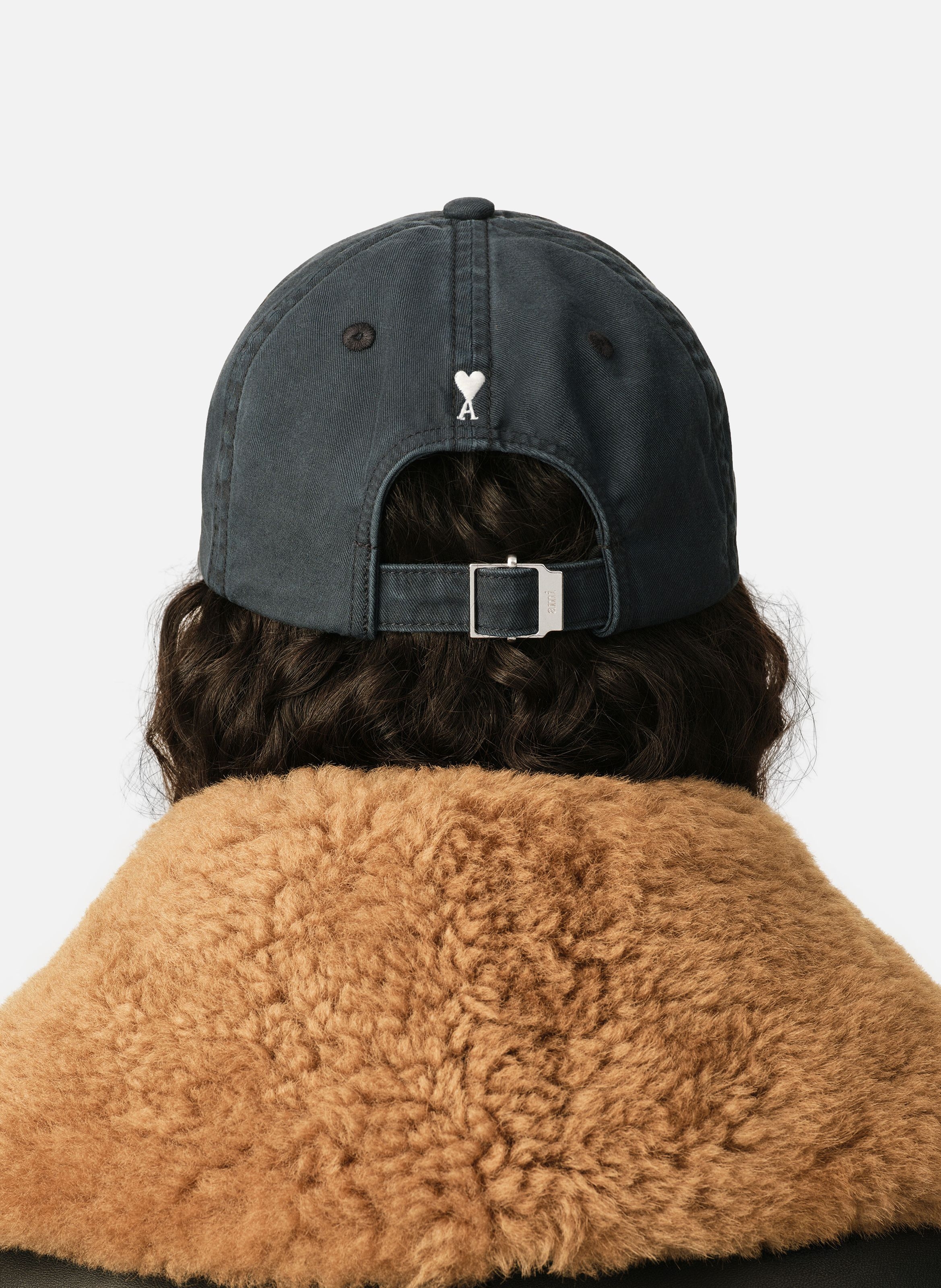 Casquette unisexe en coton patch ami AMI PARIS Noir