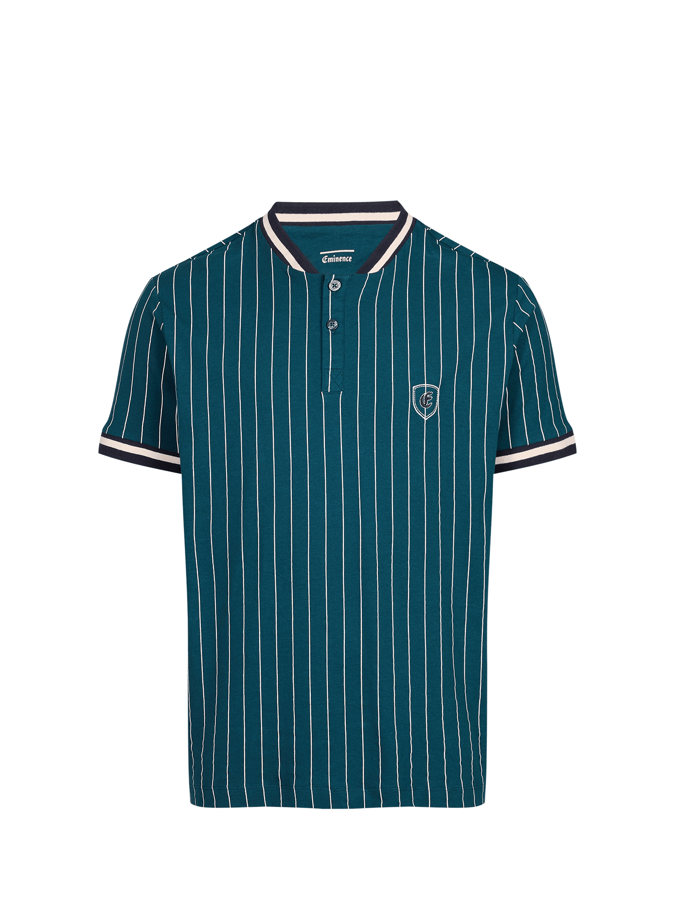 Ensemble de pyjama short à haut rayé en coton EMINENCE Bleu