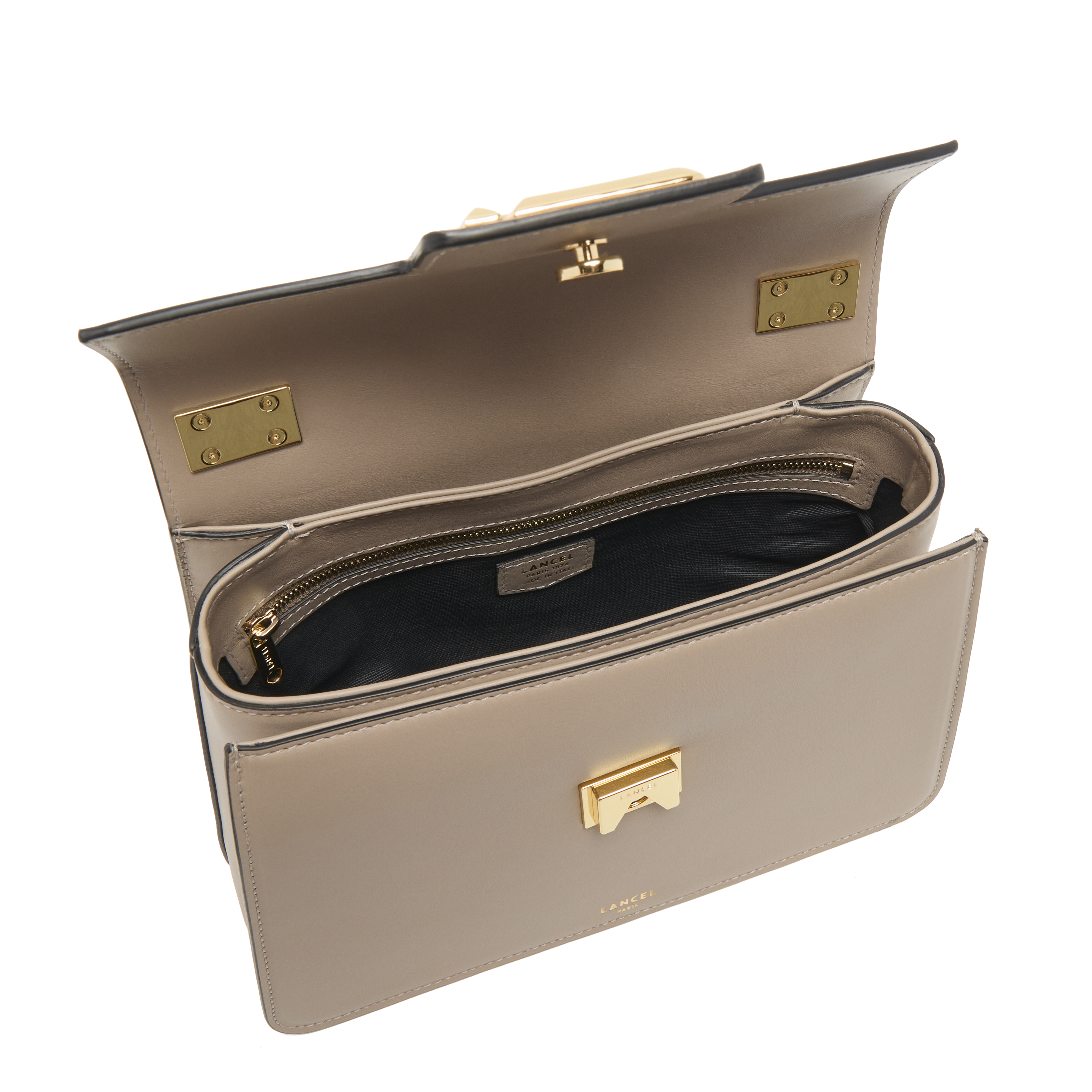 Handtas "Angèle" van Lancel in leer LANCEL Grijs