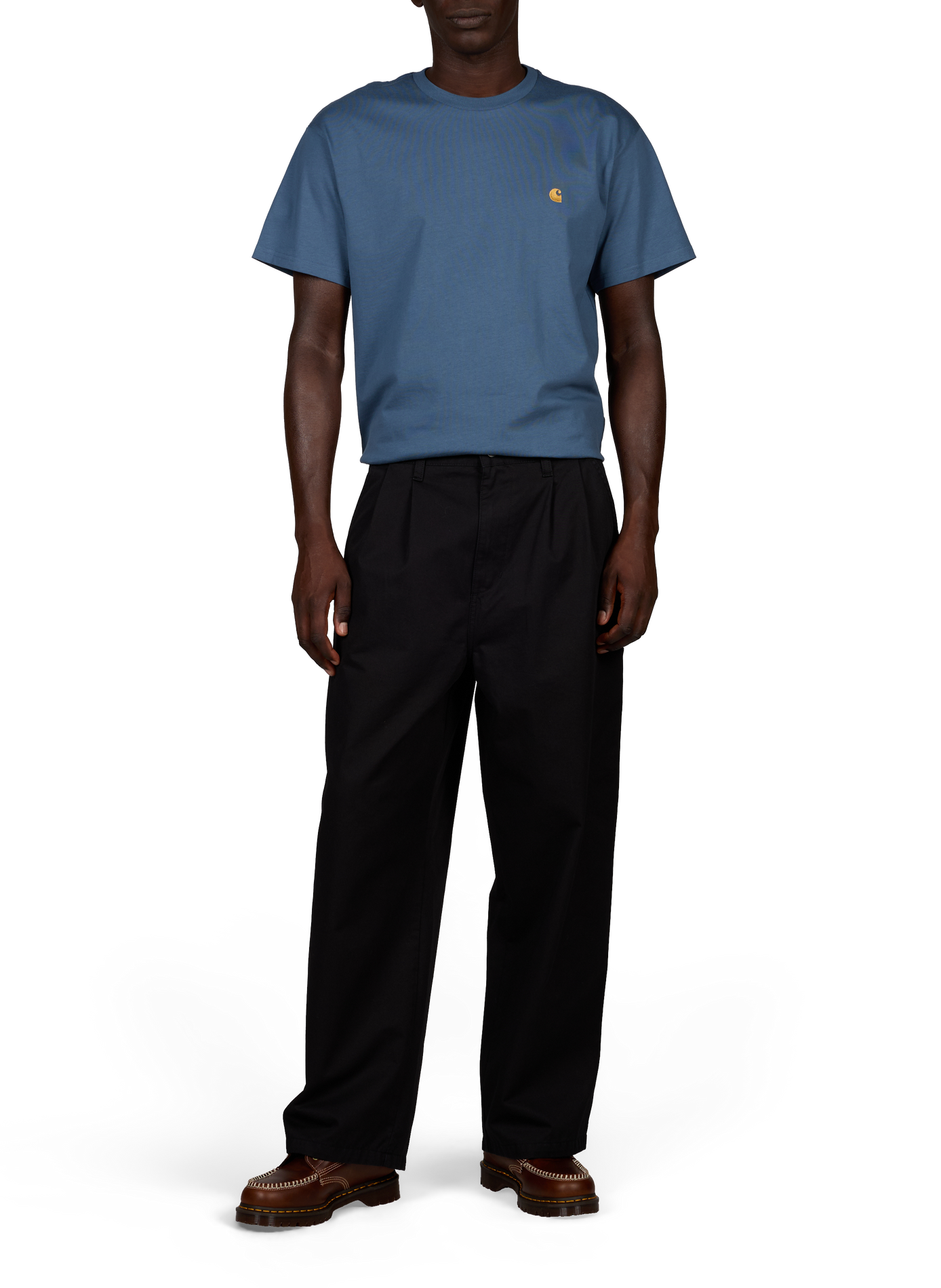 Camiseta de manga corta de algodón CARHARTT WIP Azul
