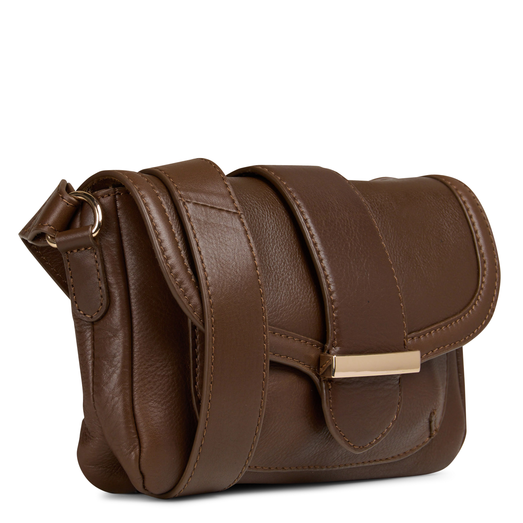 Sac bandoulière en cuir de vache marcel MAISON 123 Kaki