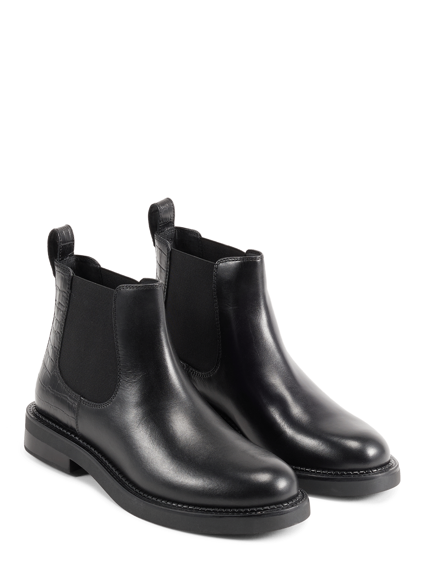 Serilda leather ankle boots GEOX Black