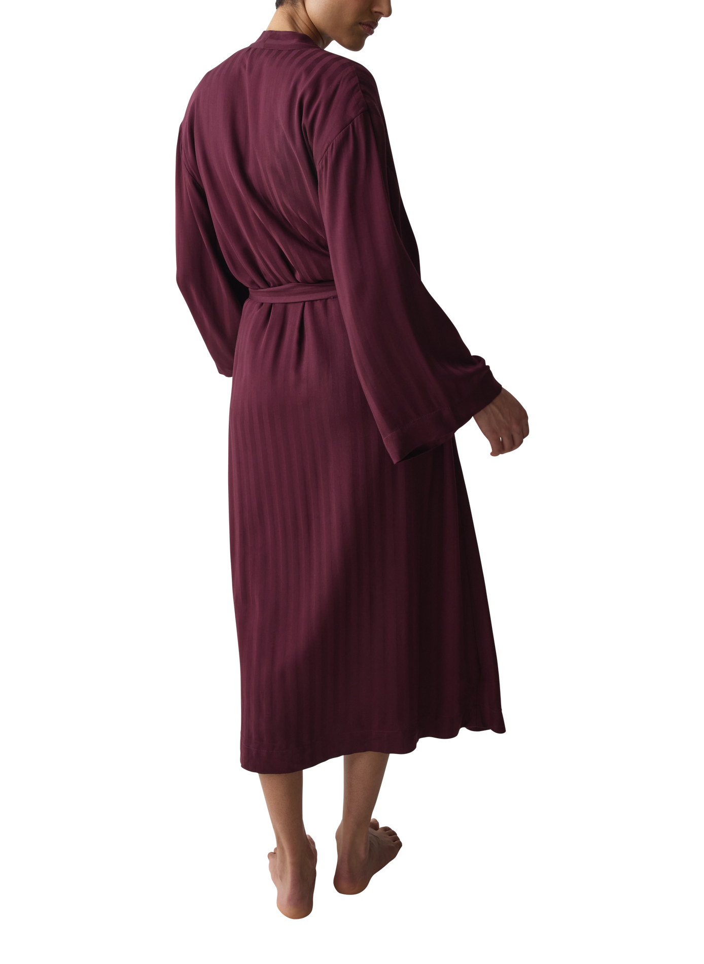 Plain belted dressing gown TRIUMPH Red