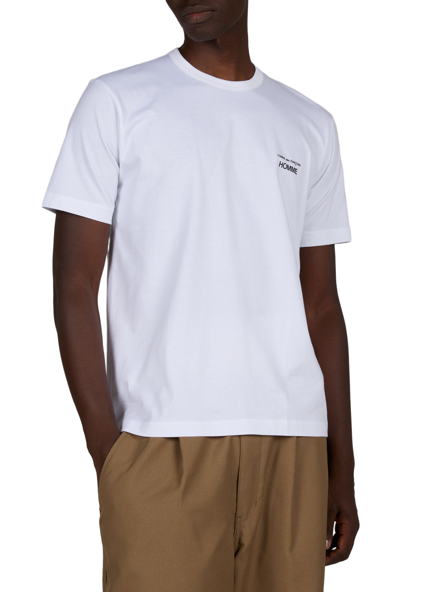 Straight printed cotton t-shirt COMME DES GARCONS HOMME White