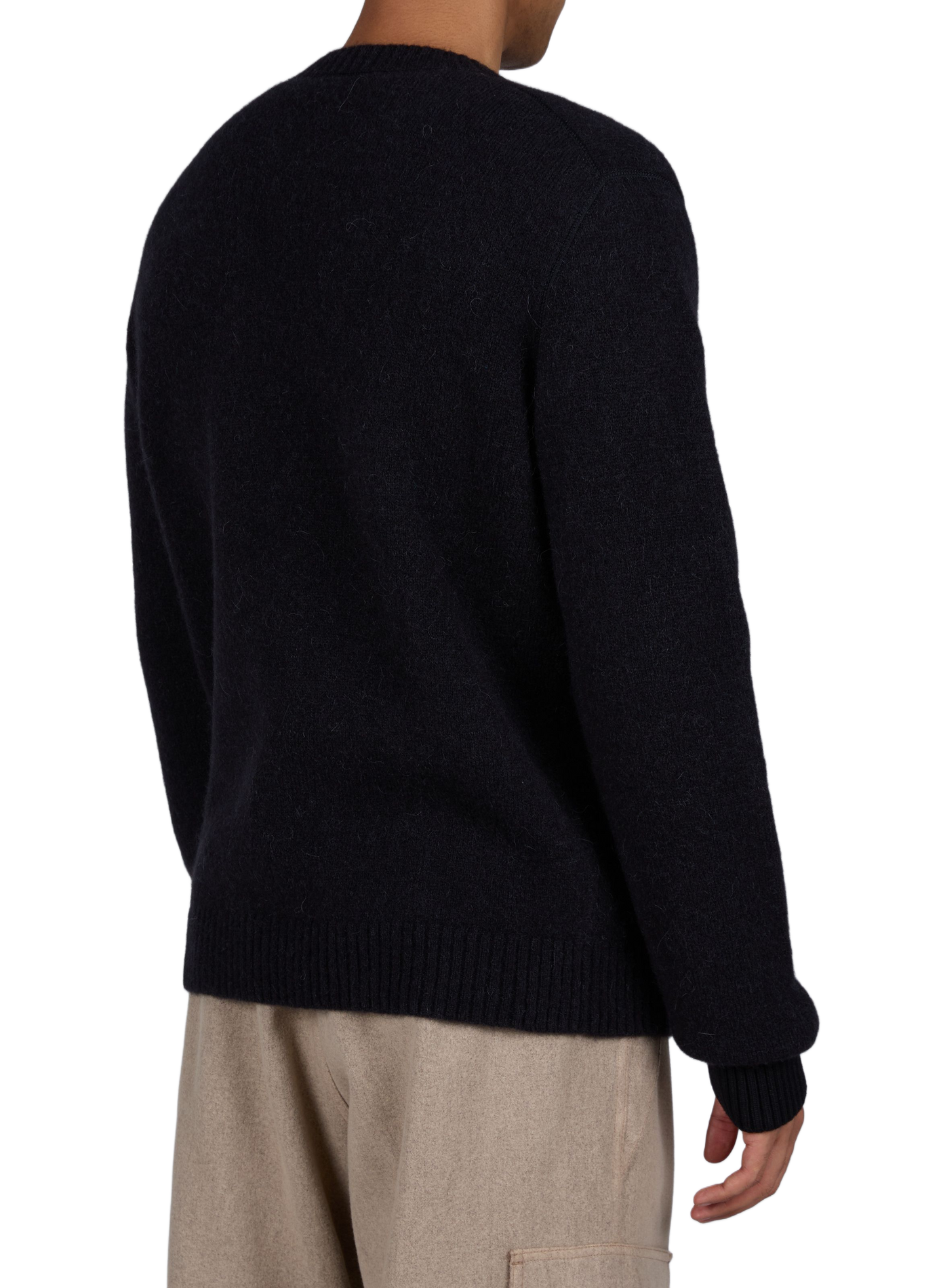 Einfarbiger, weiter Pullover aus Wollmischung STONE ISLAND Schwarz