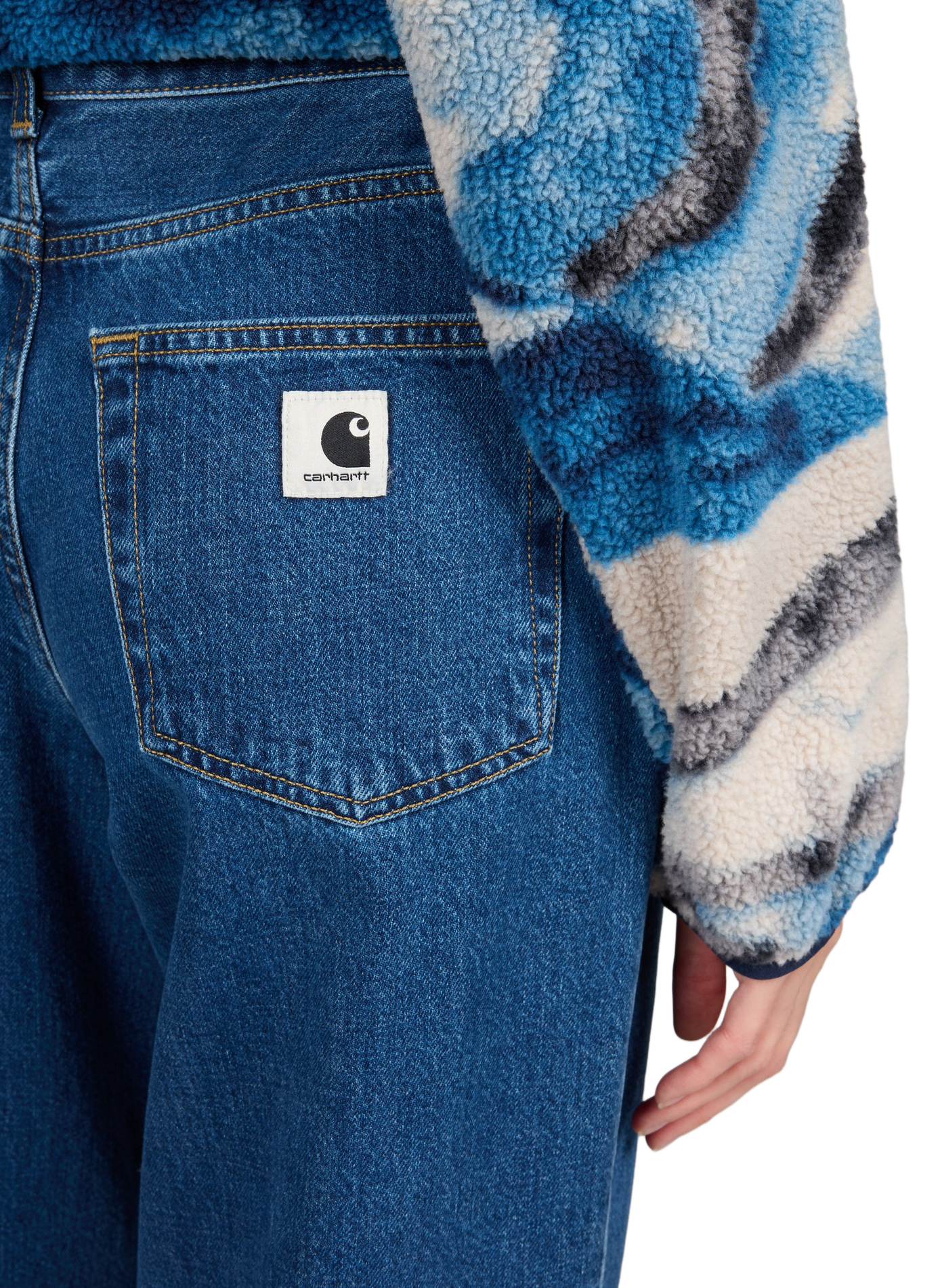 Straight Wide Leg Jeans CARHARTT WIP Blue