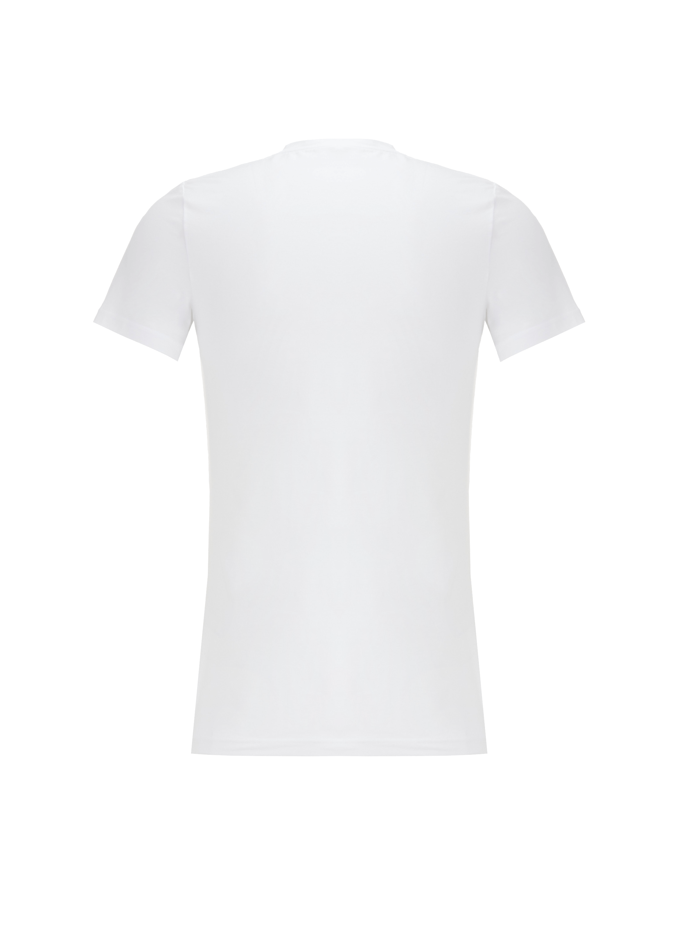 T-shirt col V HOM Blanc