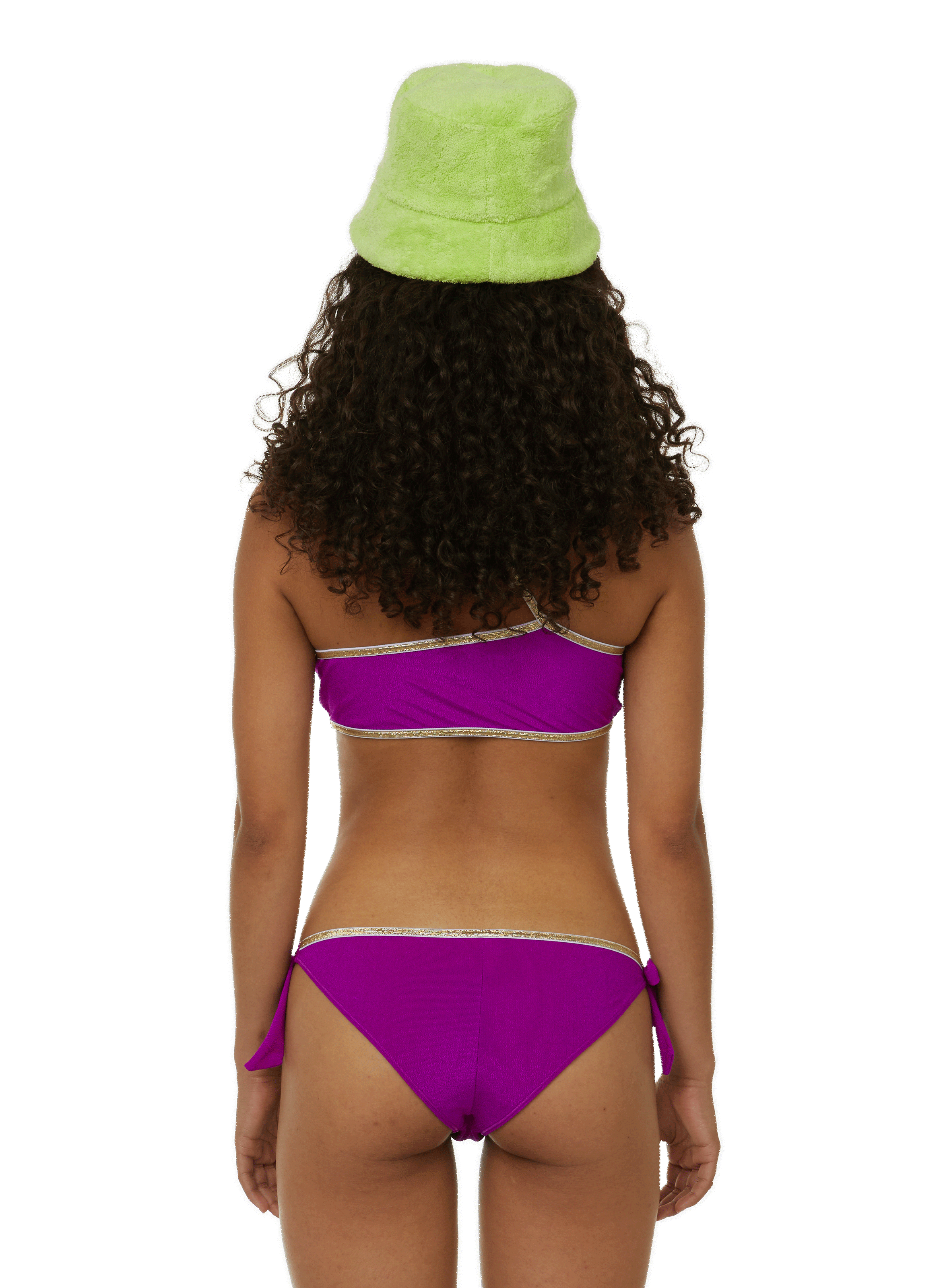 Asymmetrische bikinitop LA NOUVELLE Paars