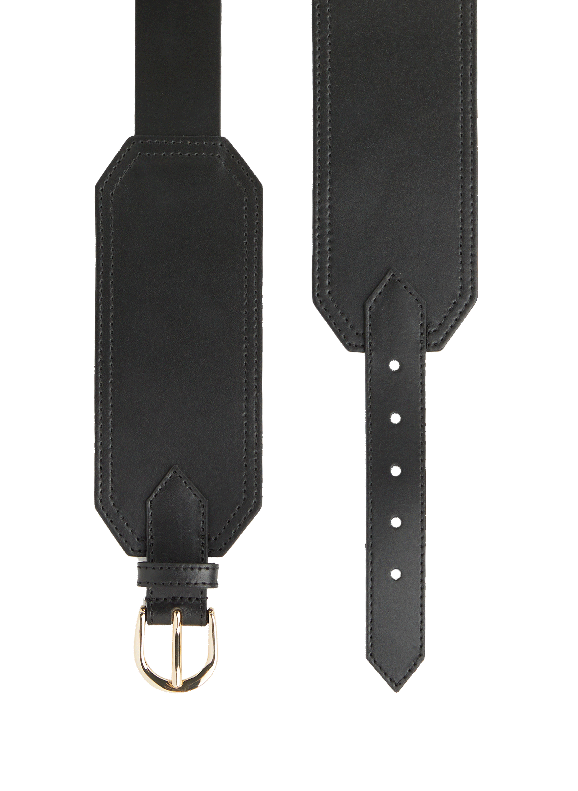 Leather belt SAISON 1865 Black
