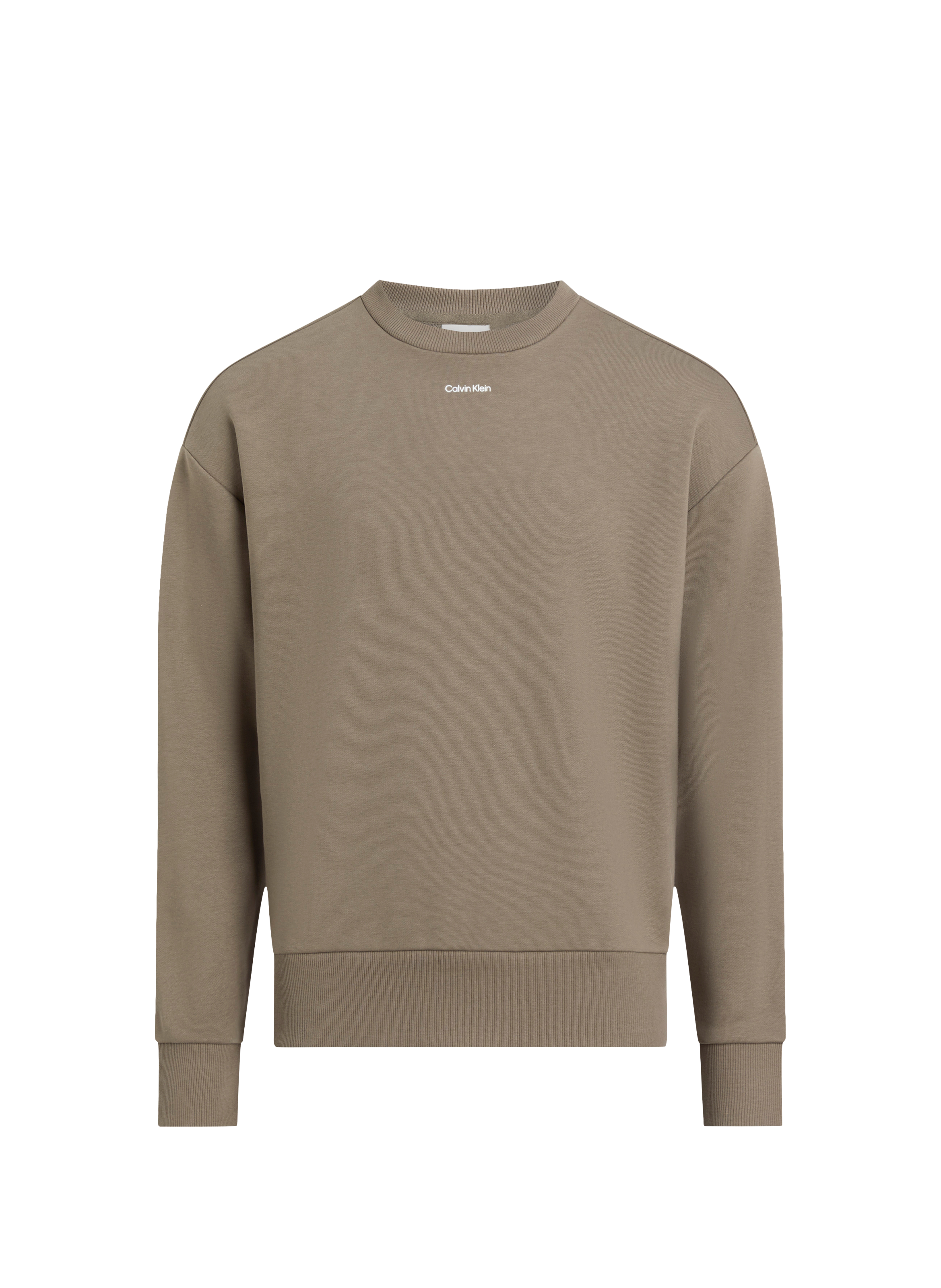 Logo cotton-blend jumper CALVIN KLEIN Beige