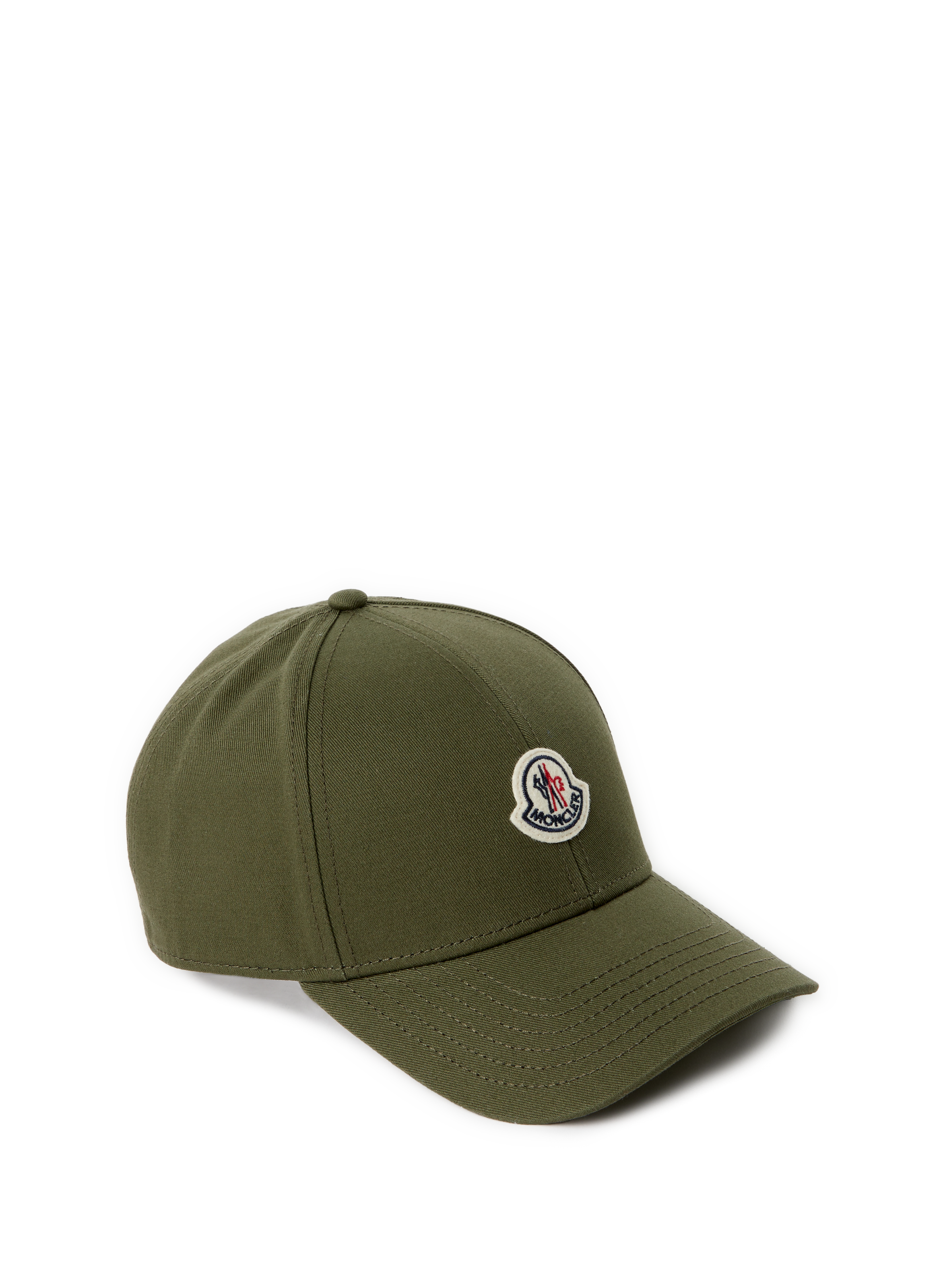 Casquette brodée en coton Vert