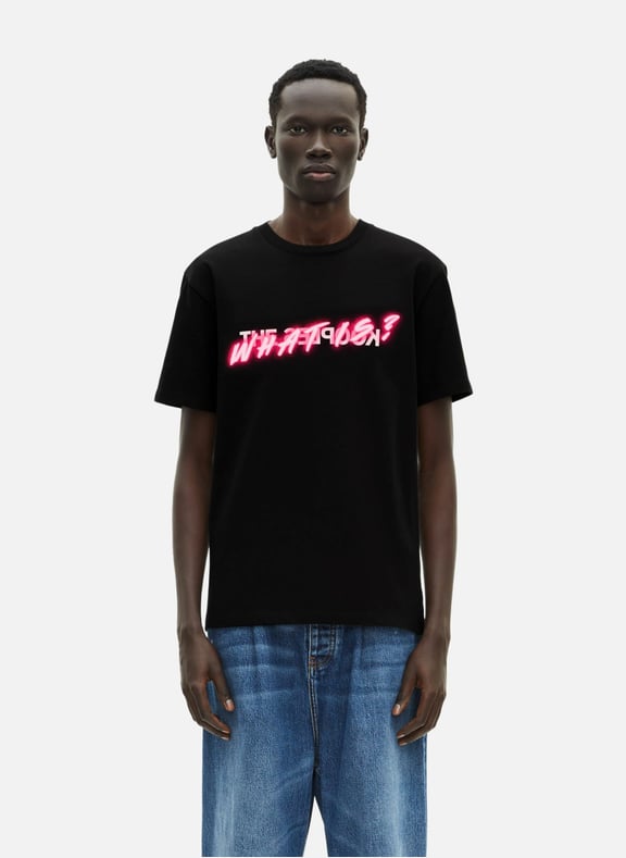 T-shirt en coton what is Noir by THE KOOPLES THE KOOPLES T-shirt en coton what is Noir