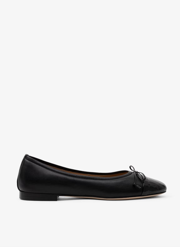 Ballerines java en nappa/vernis Noir by PARALLELE PARALLELE Ballerines java en nappa/vernis Noir