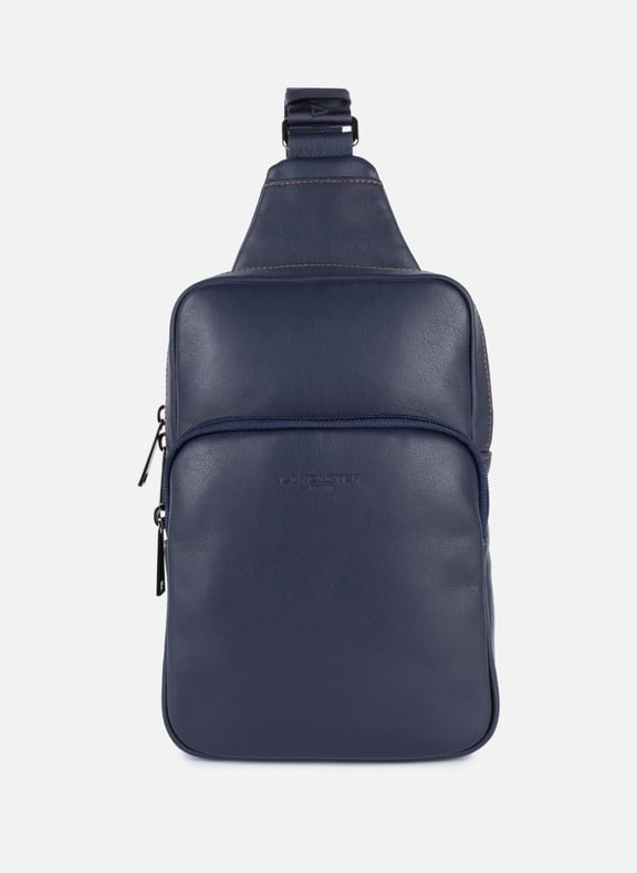 Sac body - soft vintage homme Bleu by LANCASTER LANCASTER Sac body - soft vintage homme Bleu