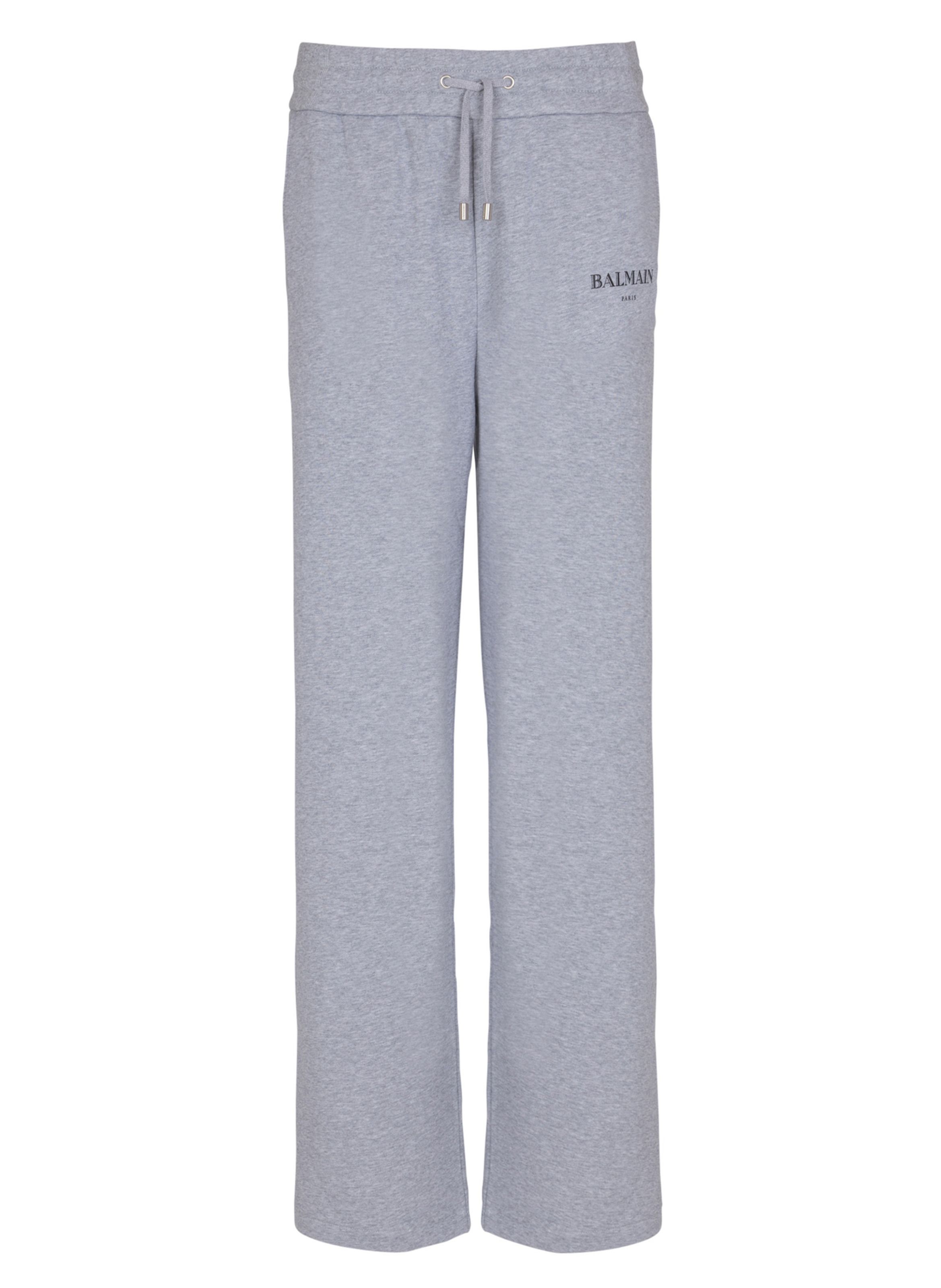 Pantalon sportswear en jersey BALMAIN Gris