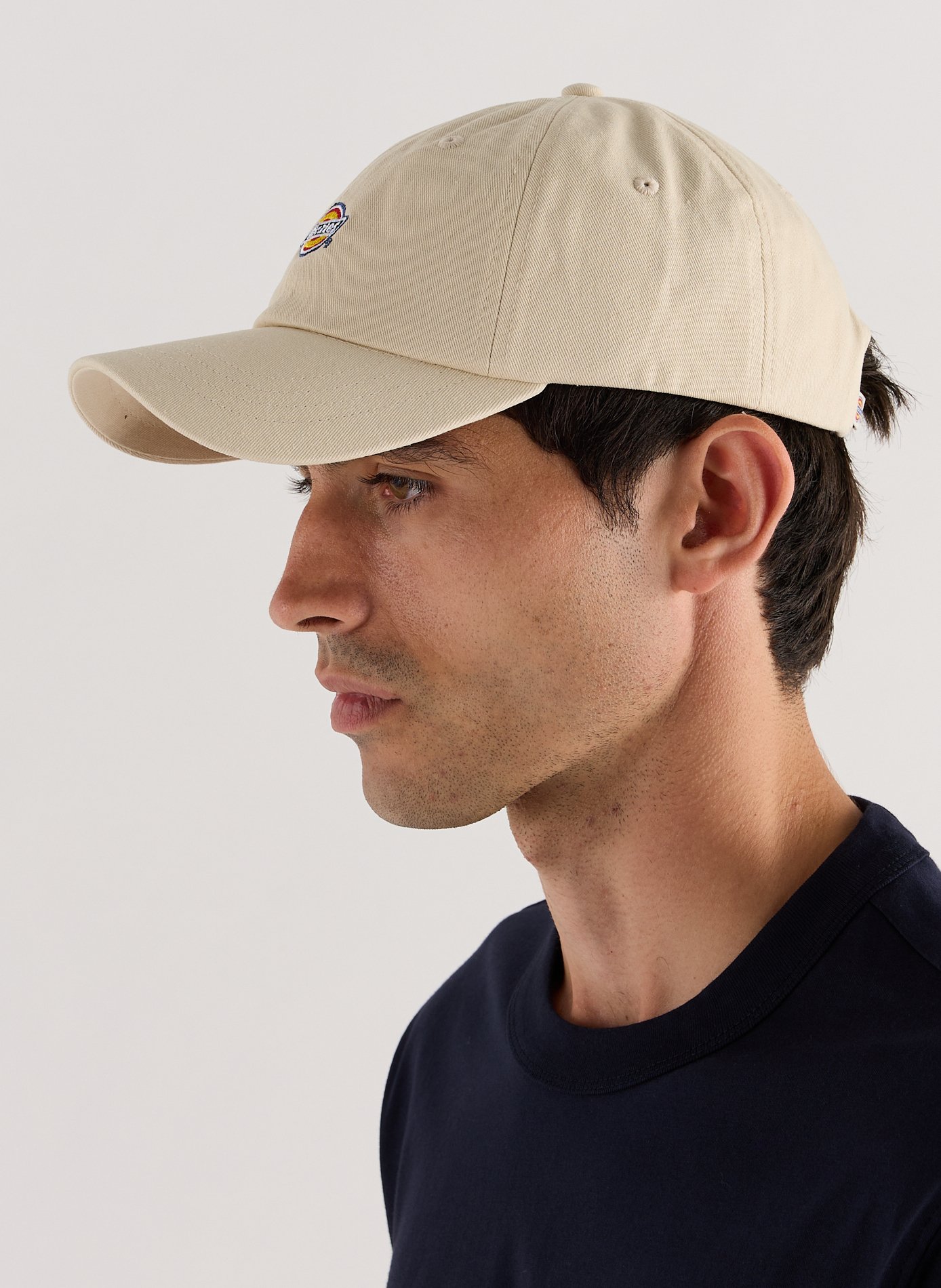 Cotton baseball cap with logo DICKIES White