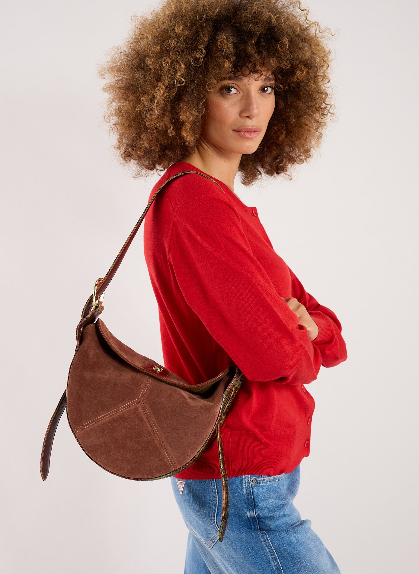 Sac à main Estelle en cuir CLARIS VIROT Multicolore