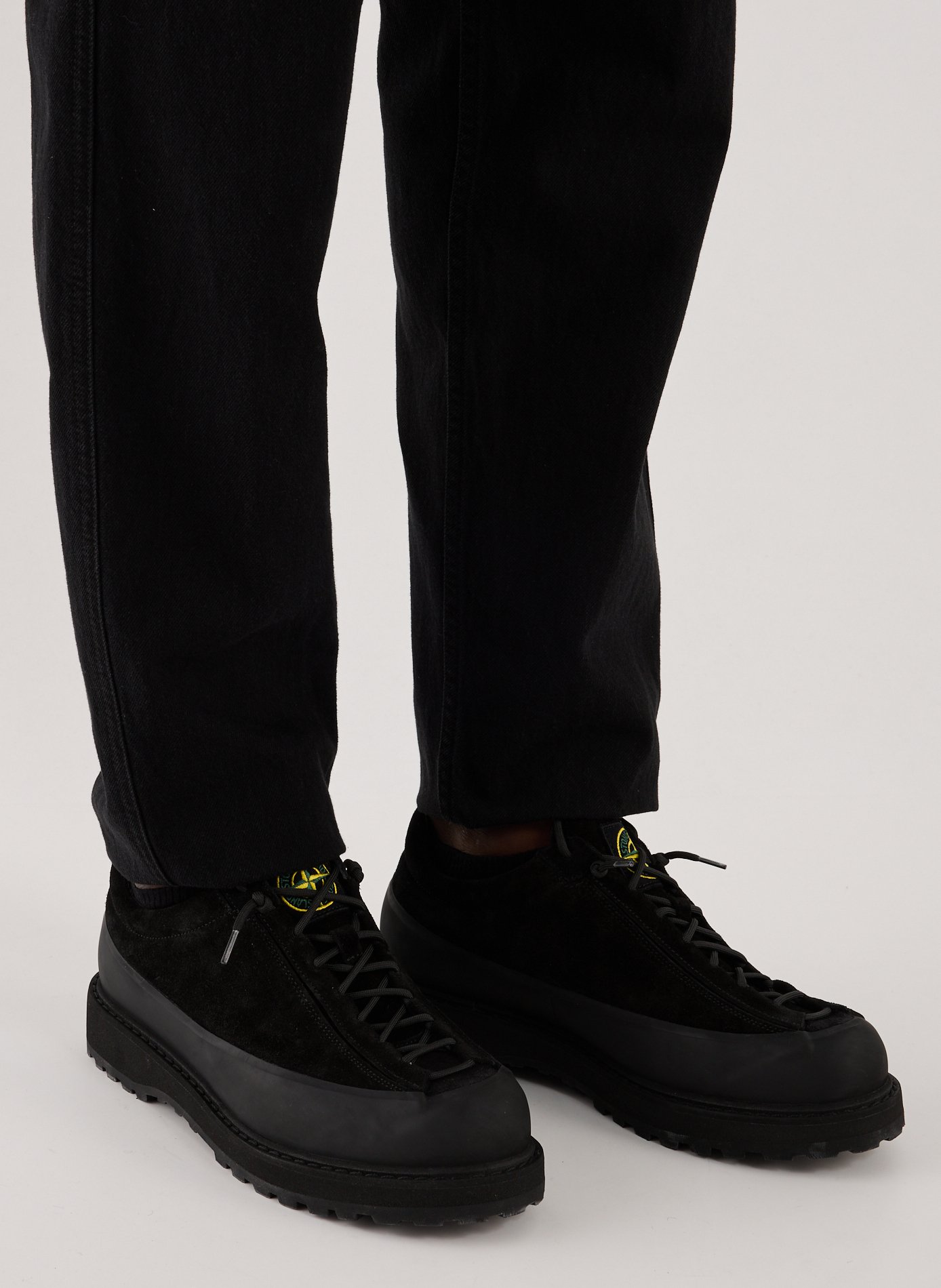 Baskets en cuir STONE ISLAND Noir