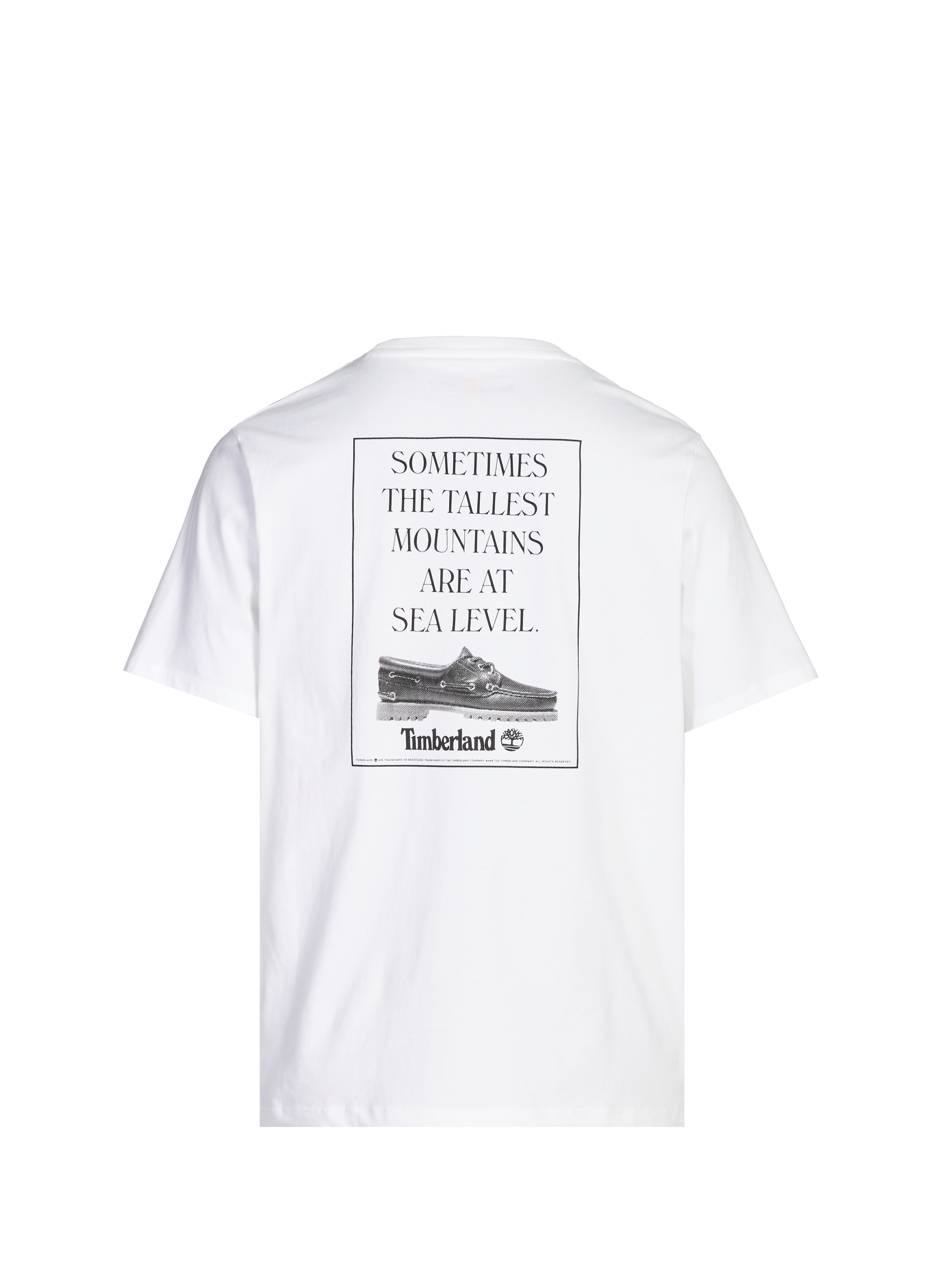 Biker-style cotton t-shirt TIMBERLAND White