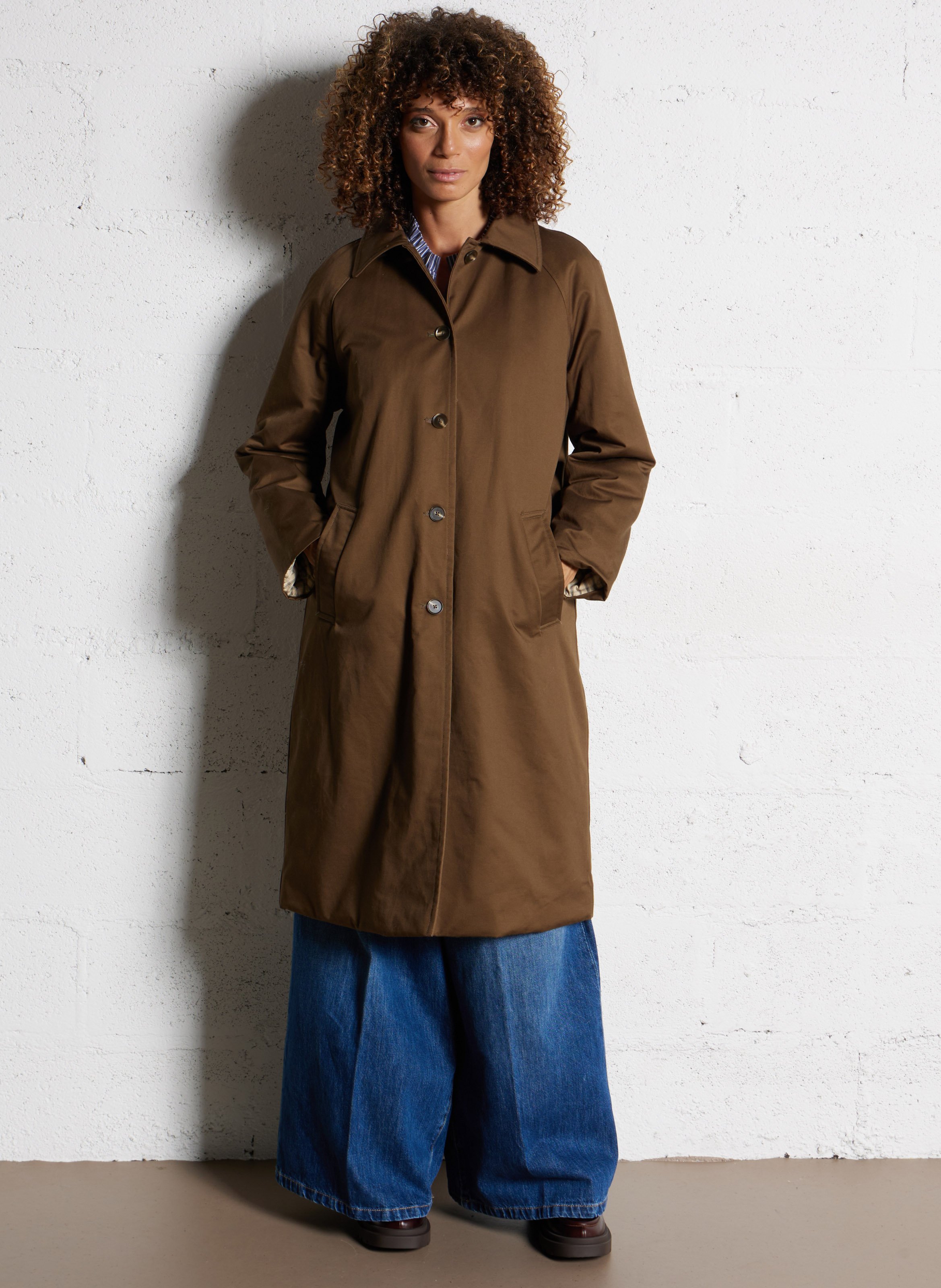 Parka col classique en coton driss MAISON 123 Kaki