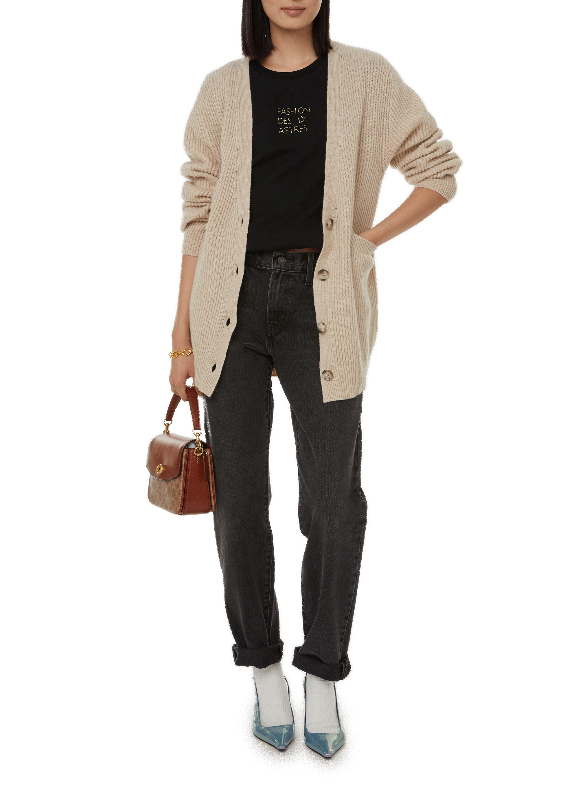 Cardigan oversize SAISON 1865 Beige