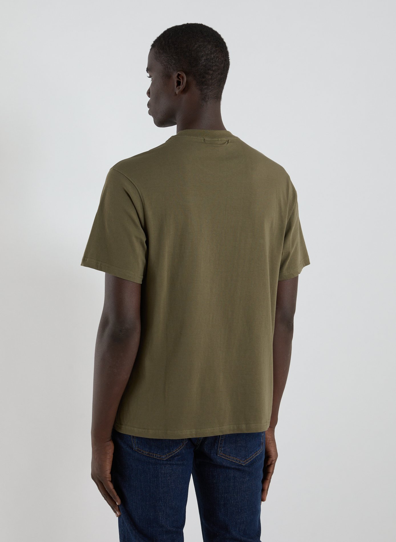 Cotton round-neck T-shirt GERTRUDE ET GASTON Khaki