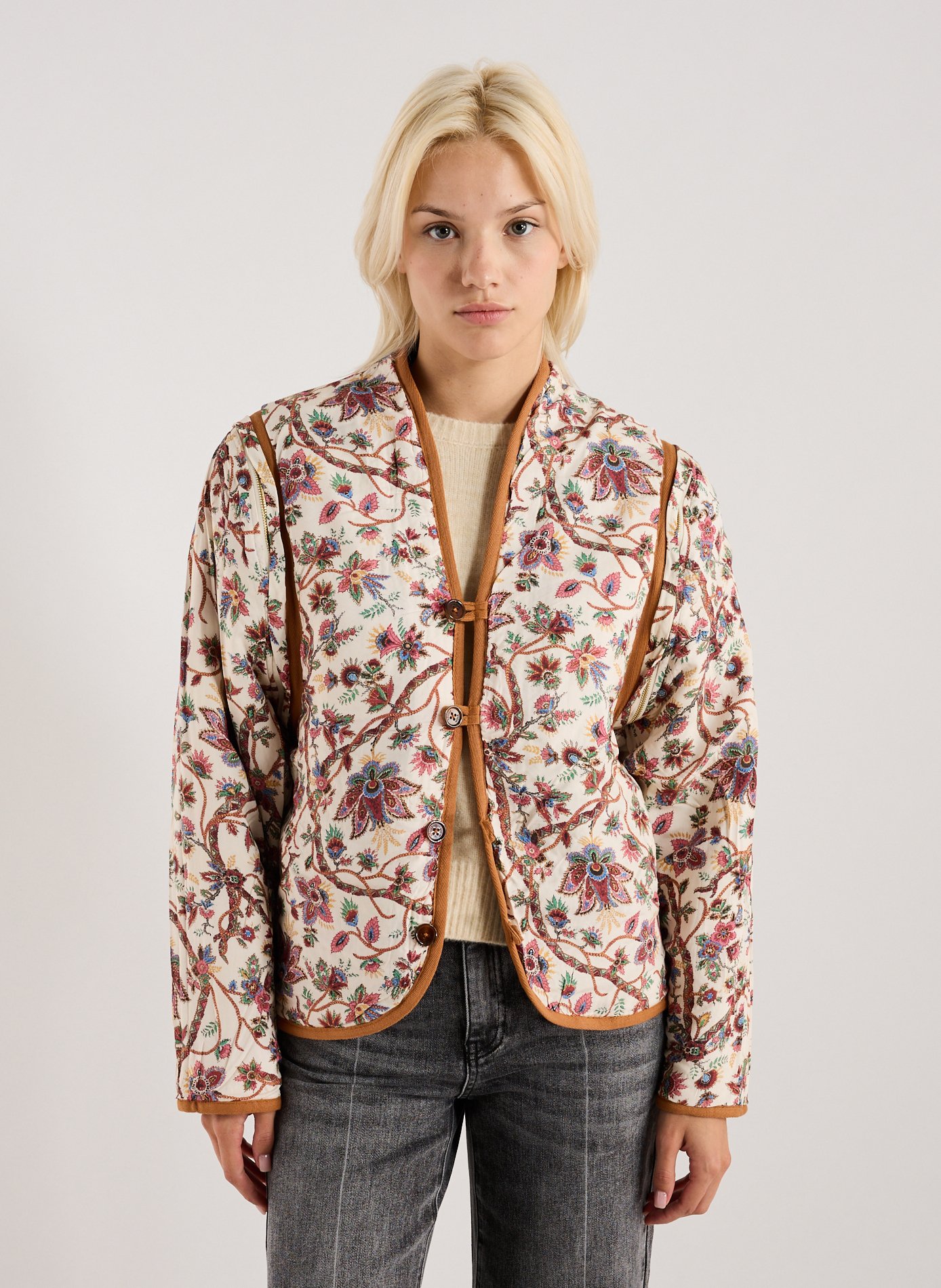 Veste aspect fleuri réversible LOUISE MISHA Multicolore