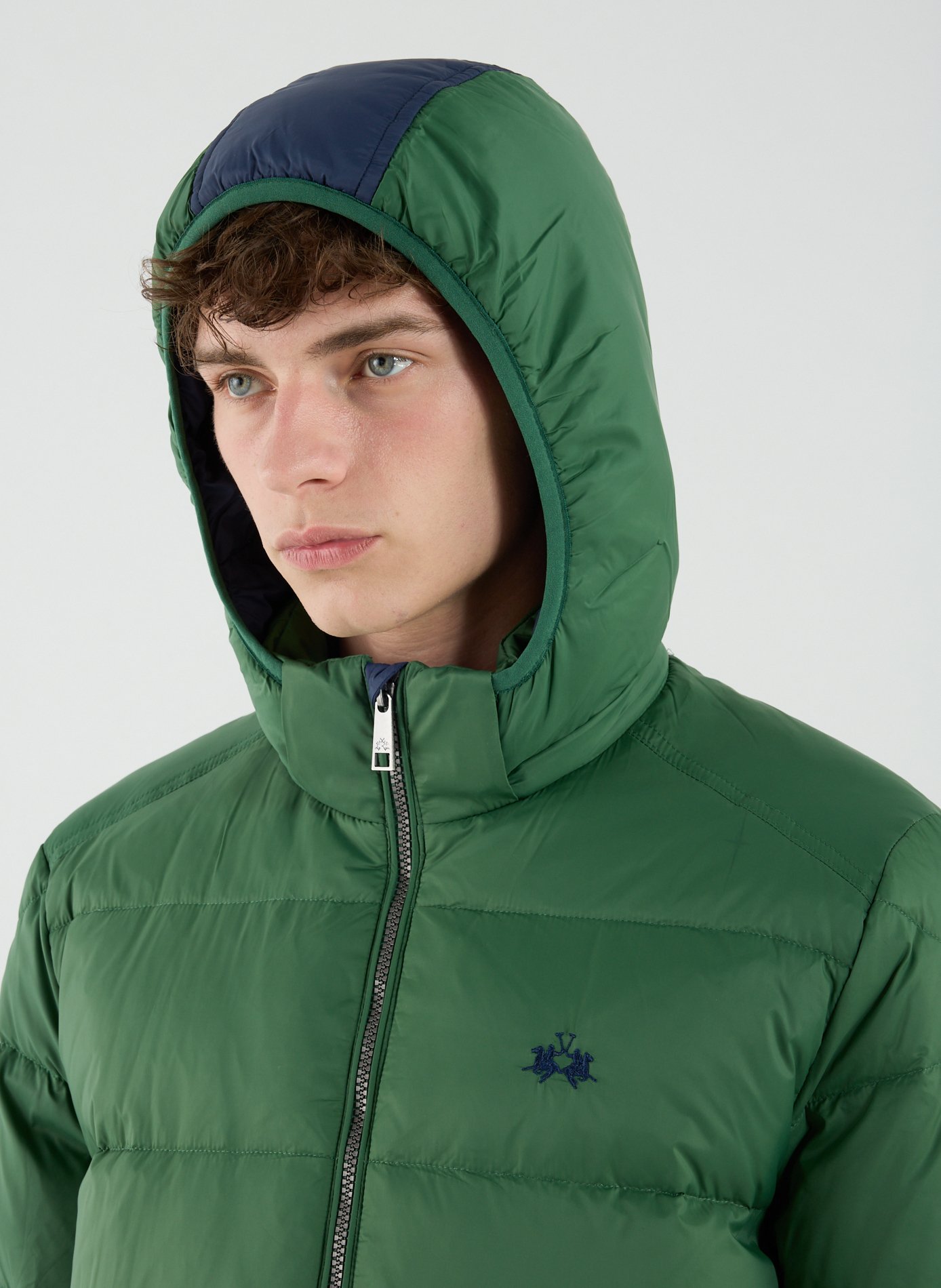 Doudoune manches longues à capuche amovible LA MARTINA Vert