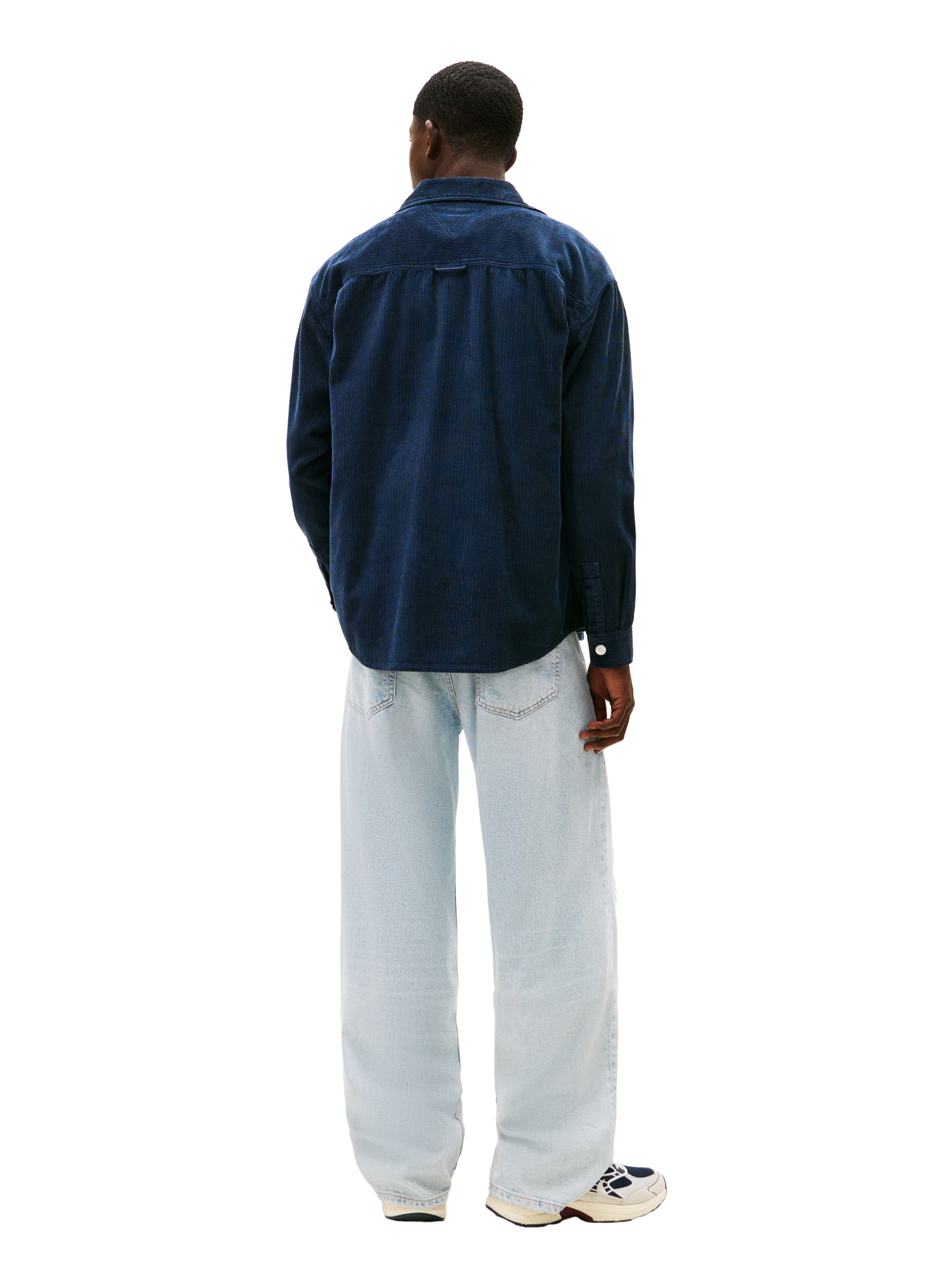 Cotton corduroy shirt TOMMY HILFIGER Blue