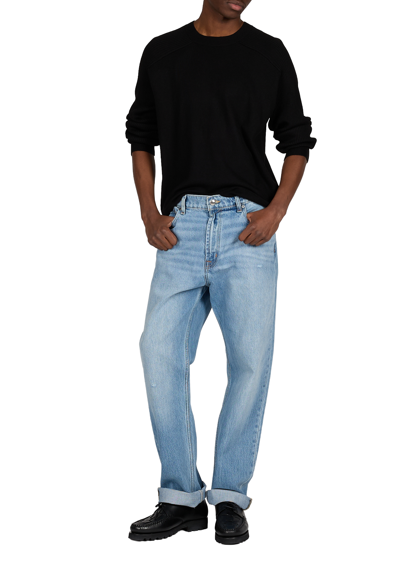 Mixed wool sweatshirt ARMANI EXCHANGE Black