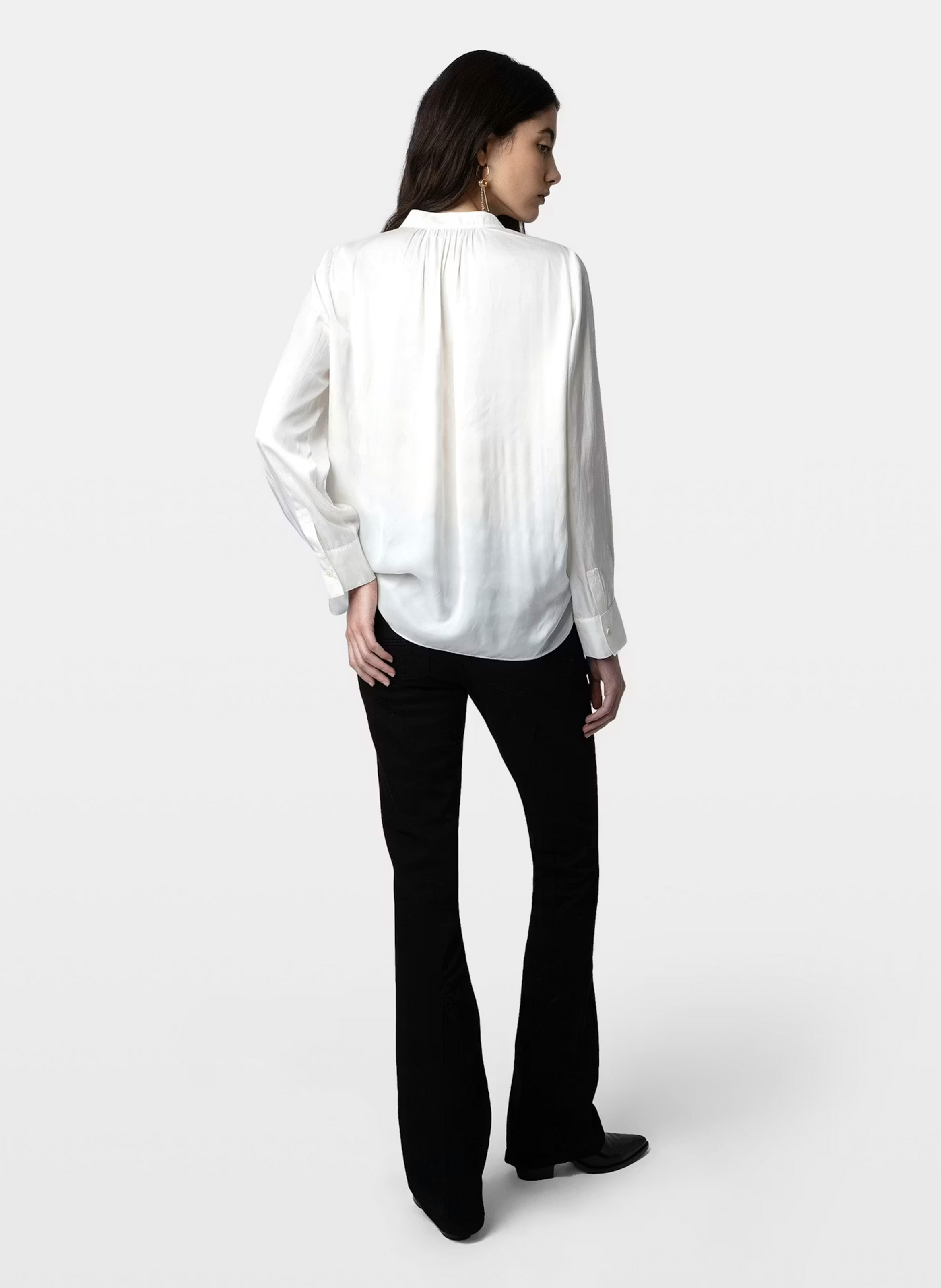 Blouse droite col v tink ZADIG&VOLTAIRE Blanc