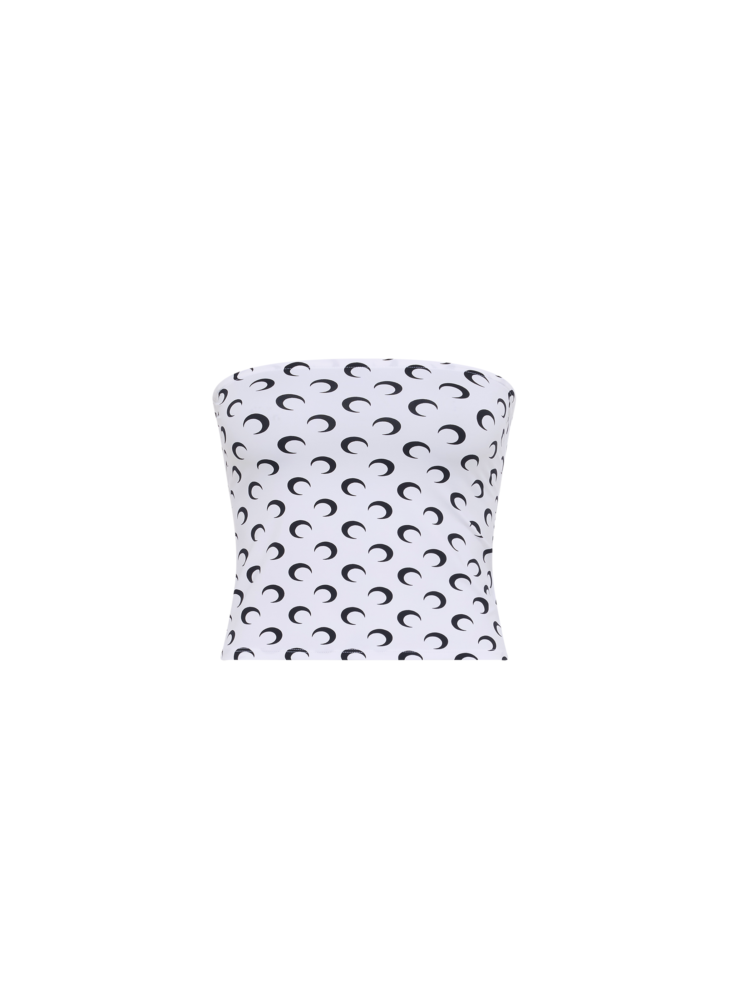 Top tube sans manches en jersey imprimé moon MARINE SERRE Blanc