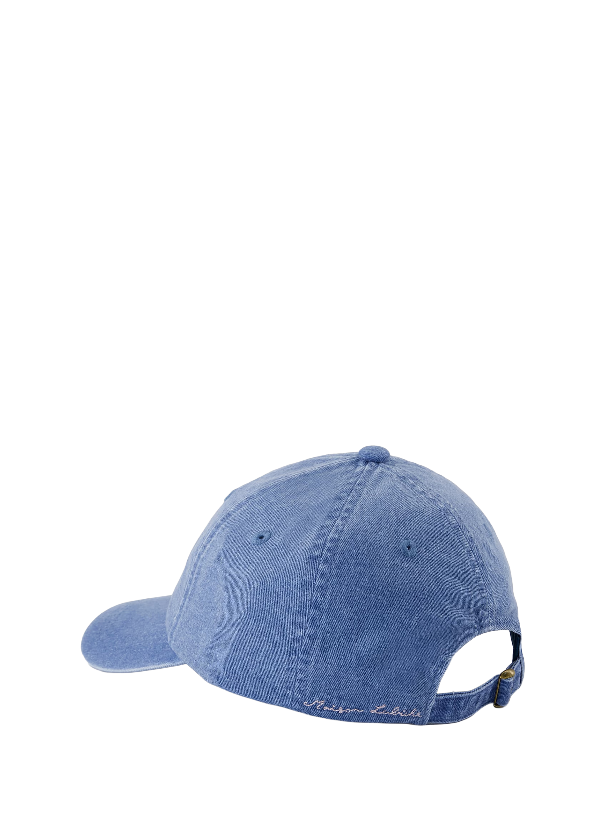 Embroidered Making Waves Cotton Cap MAISON LABICHE Blue