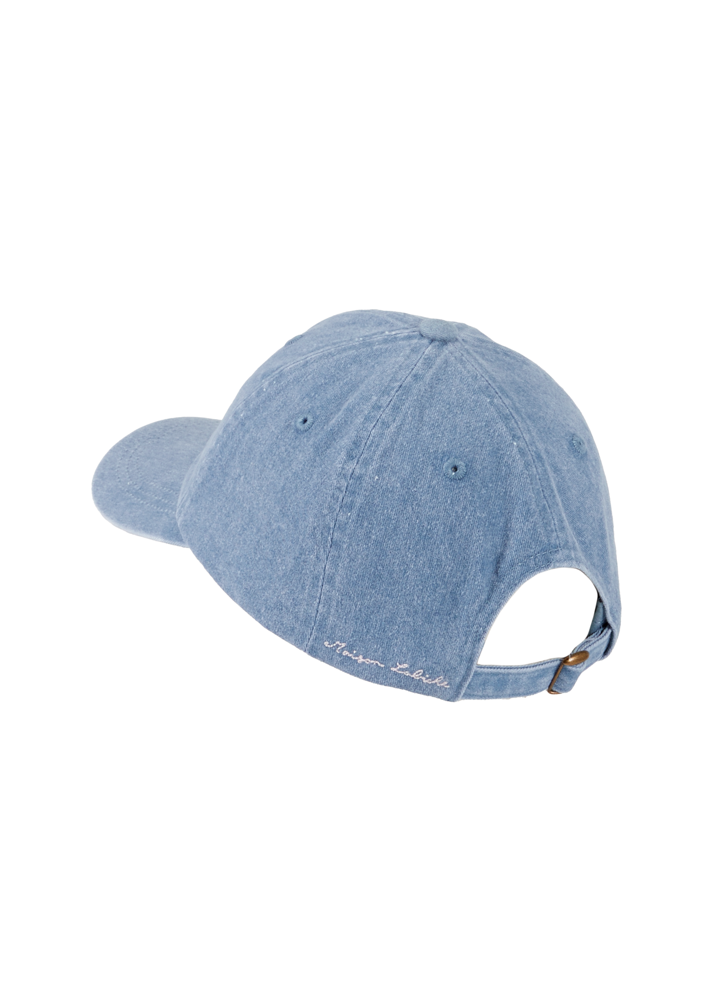 Embroidered Making Waves Cotton Cap MAISON LABICHE Blue