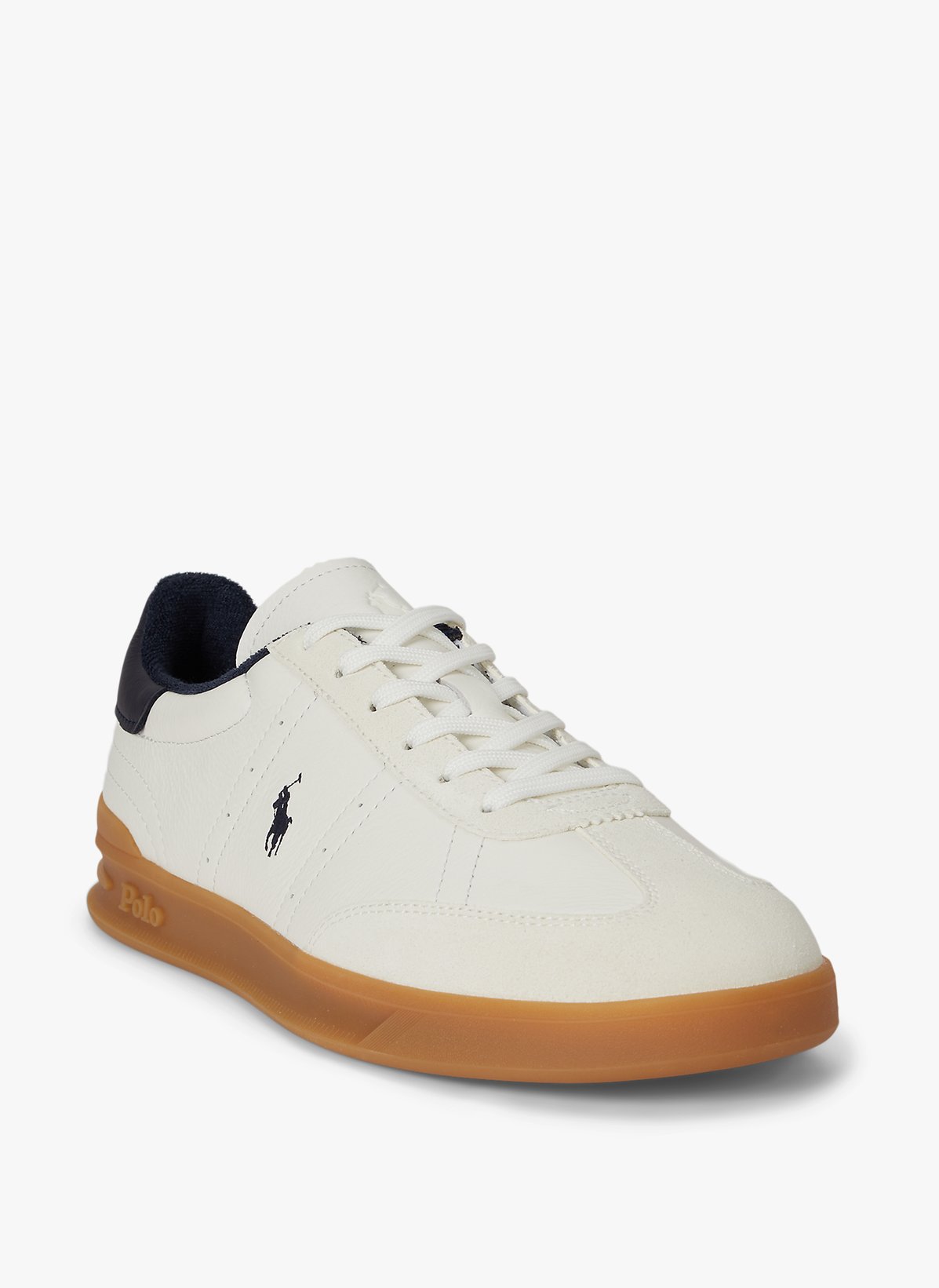Polo Baskets basses brodées en cuir de vache