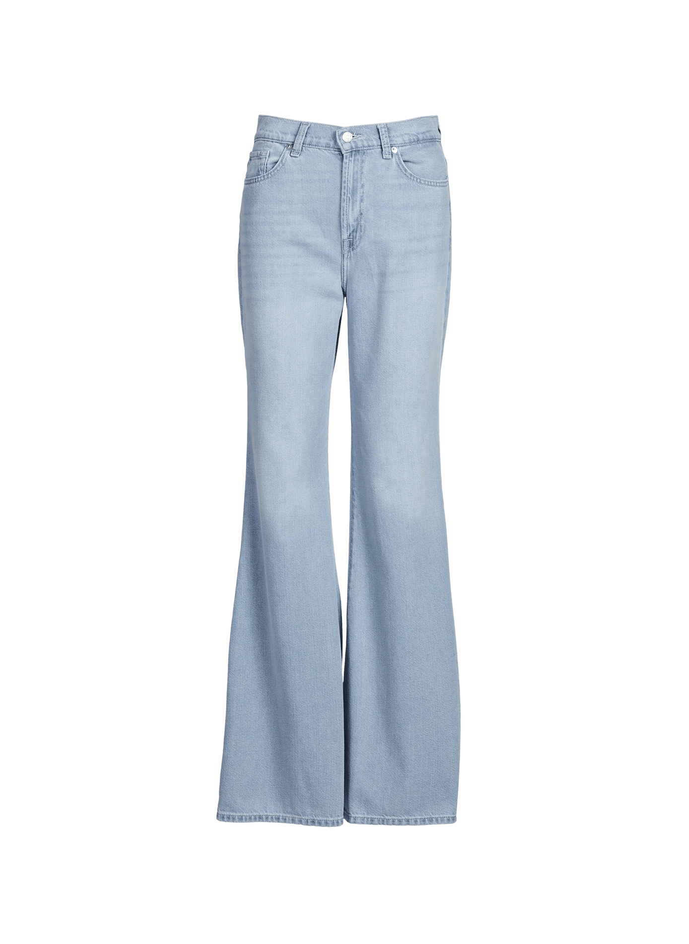 Jean Retro Flare en coton mélangé 7 FOR ALL MANKIND Bleu