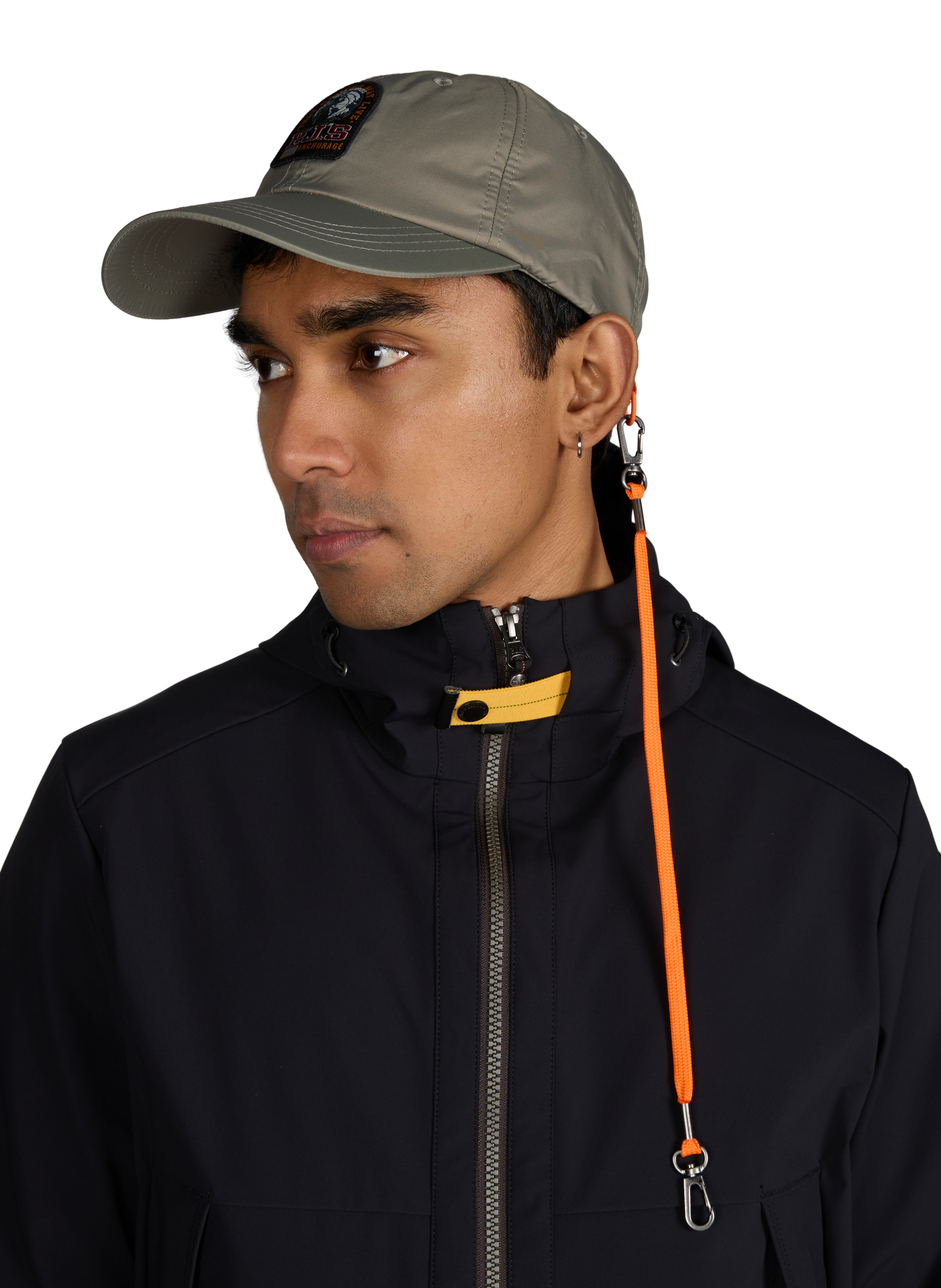 Bravo Cap with removable carabiner cord PARAJUMPERS Khaki