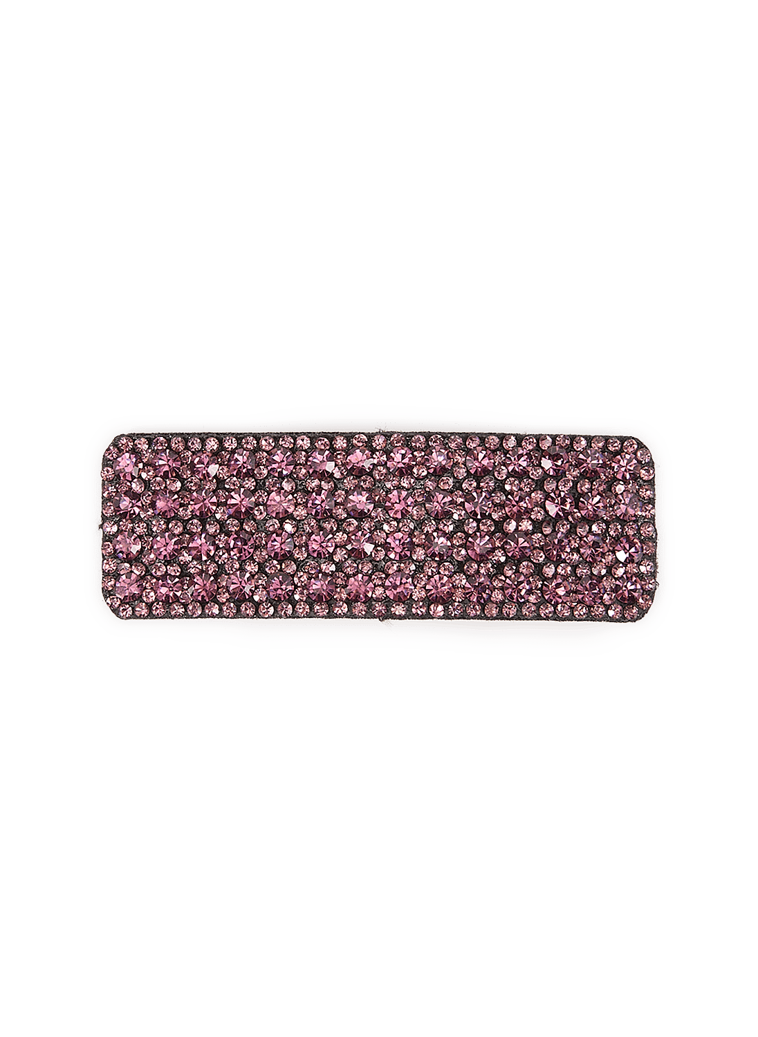 Barette rectangle à strass SAISON 1865 Rose