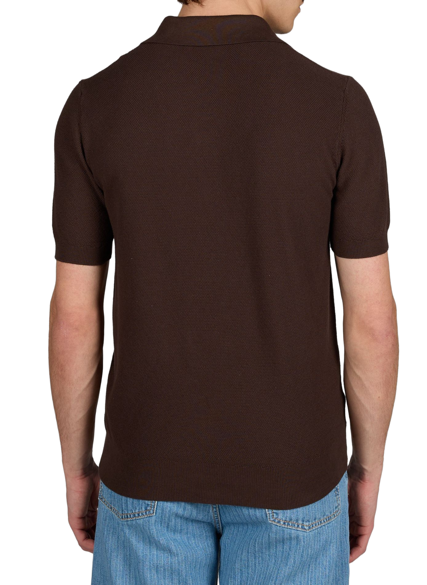 Polo en coton BOGLIOLI Marron