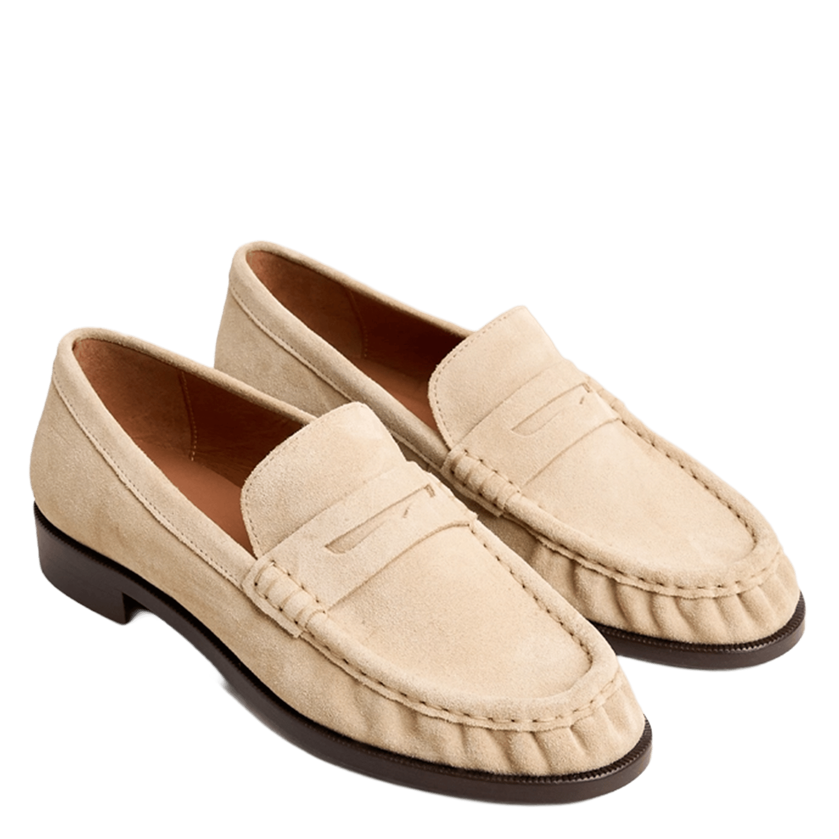 Mocassins en cuir velours delice JONAK Beige