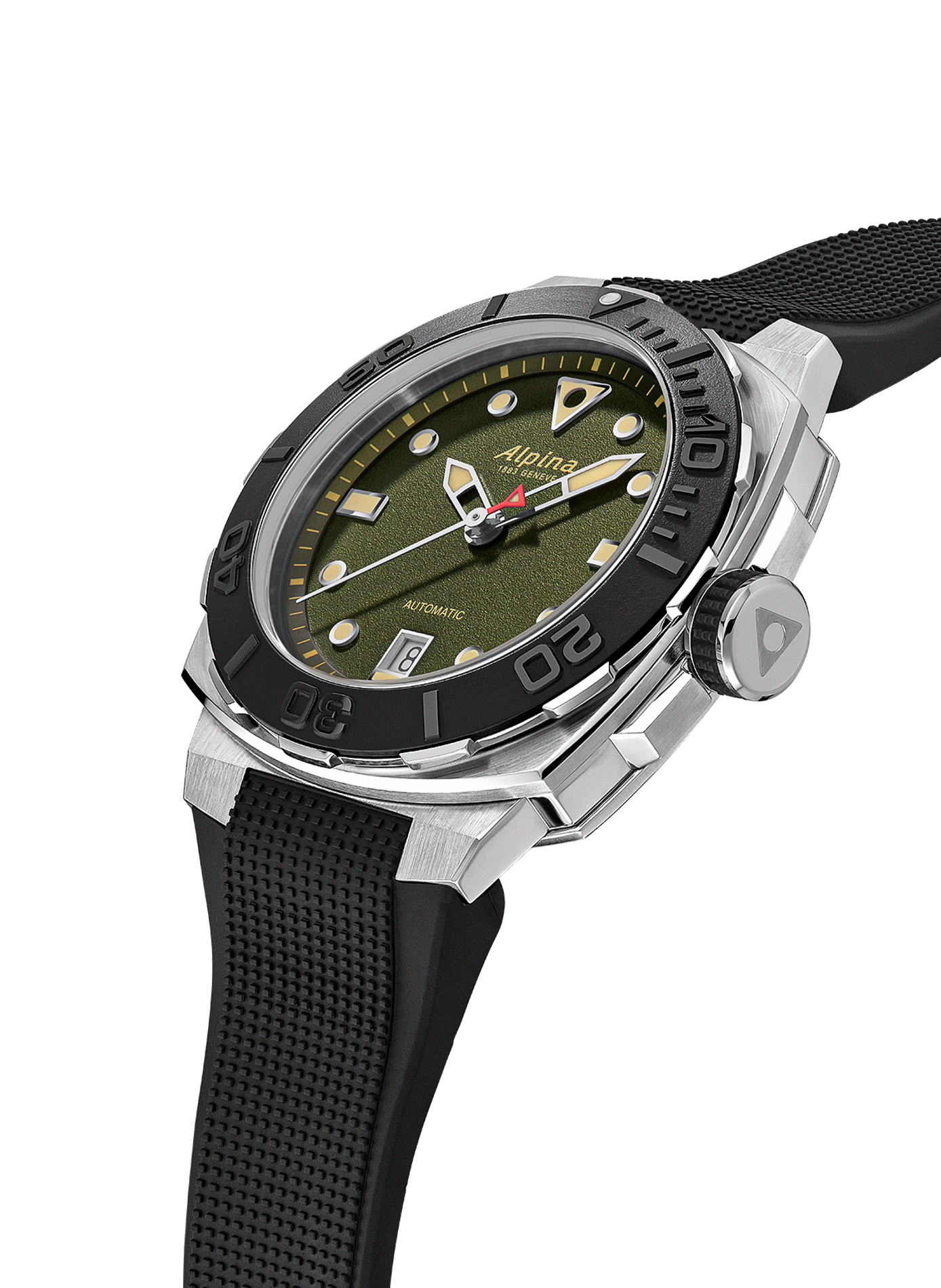 Montre automatique Diver Extreme Automatic en caoutchouc ALPINA Vert