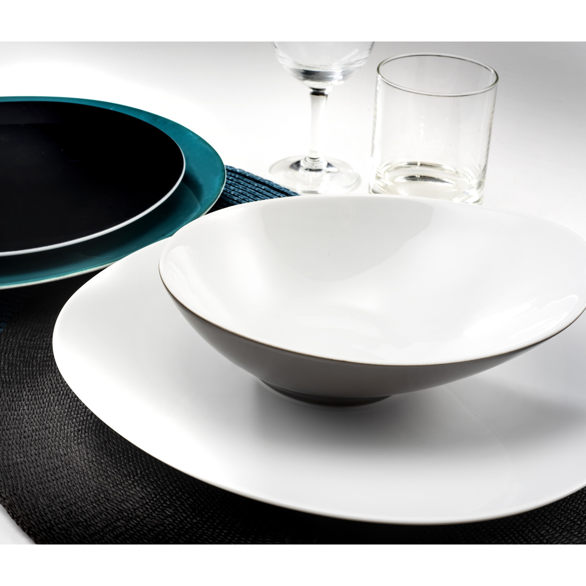 Sven - assiette dessert (lot de 6) MEDARD DE NOBLAT Blanc